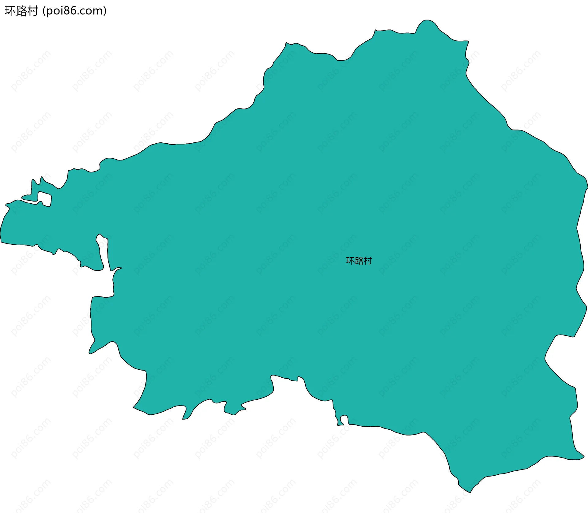 环路村边界地图
