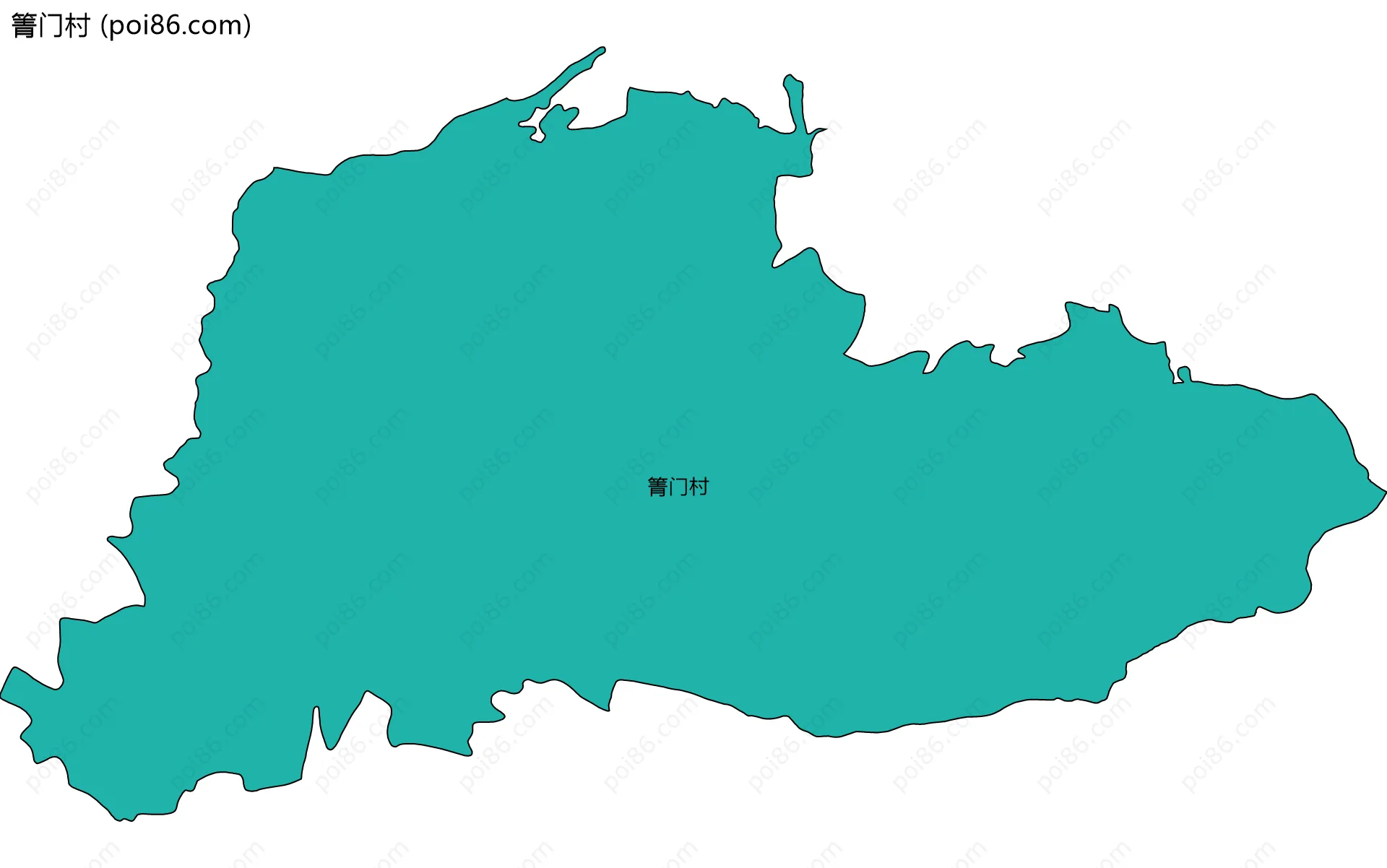 箐门村边界地图