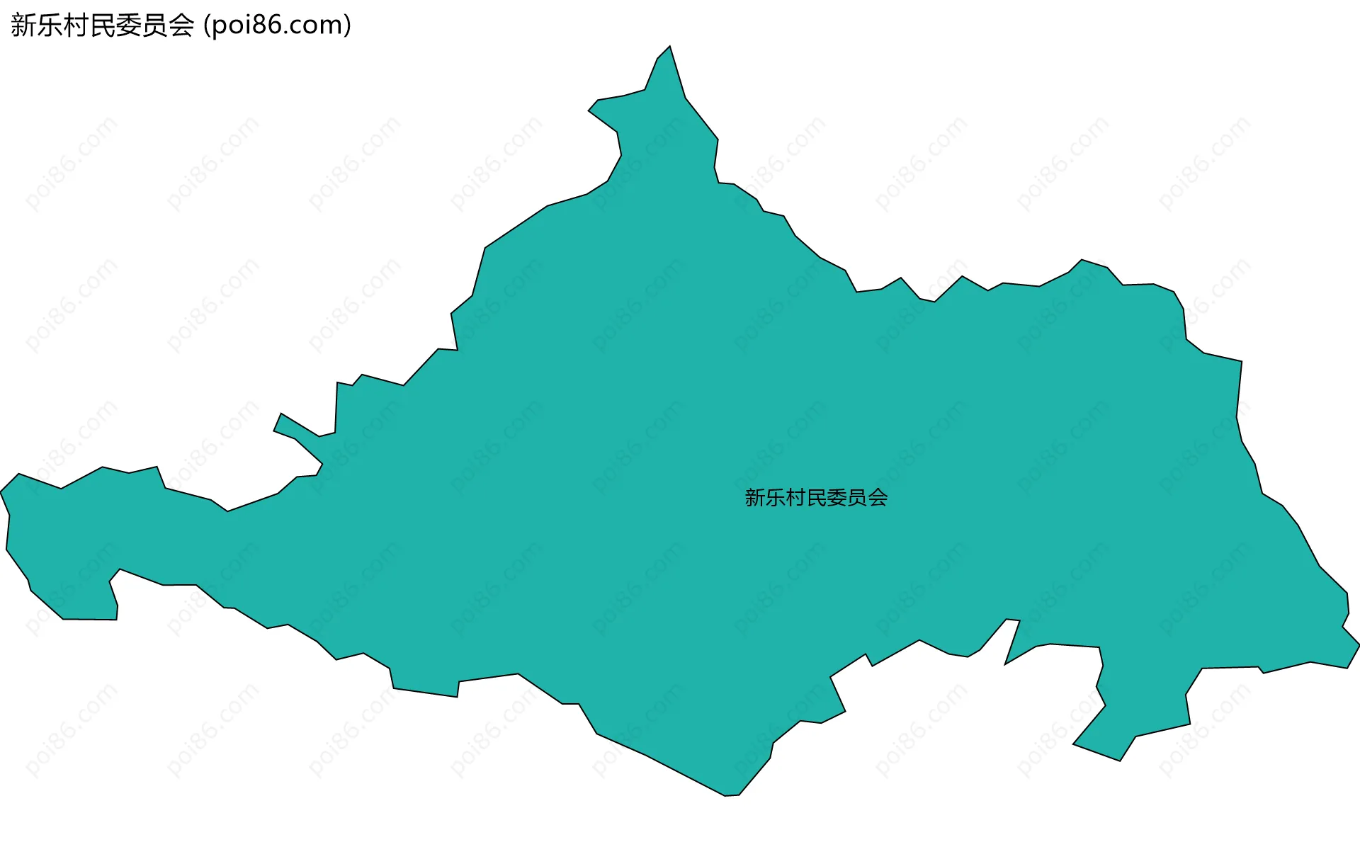 新乐村民委员会边界地图