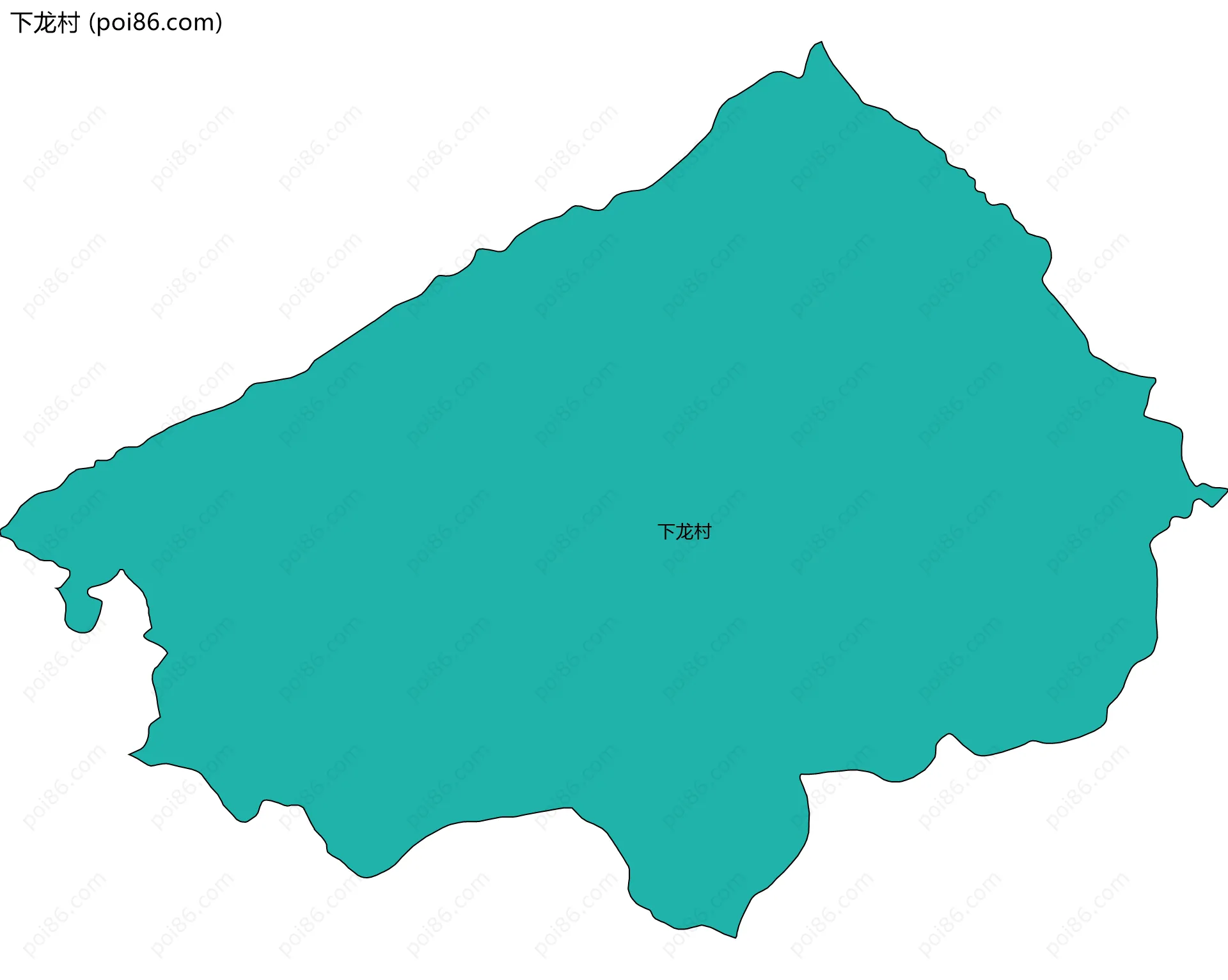 下龙村边界地图