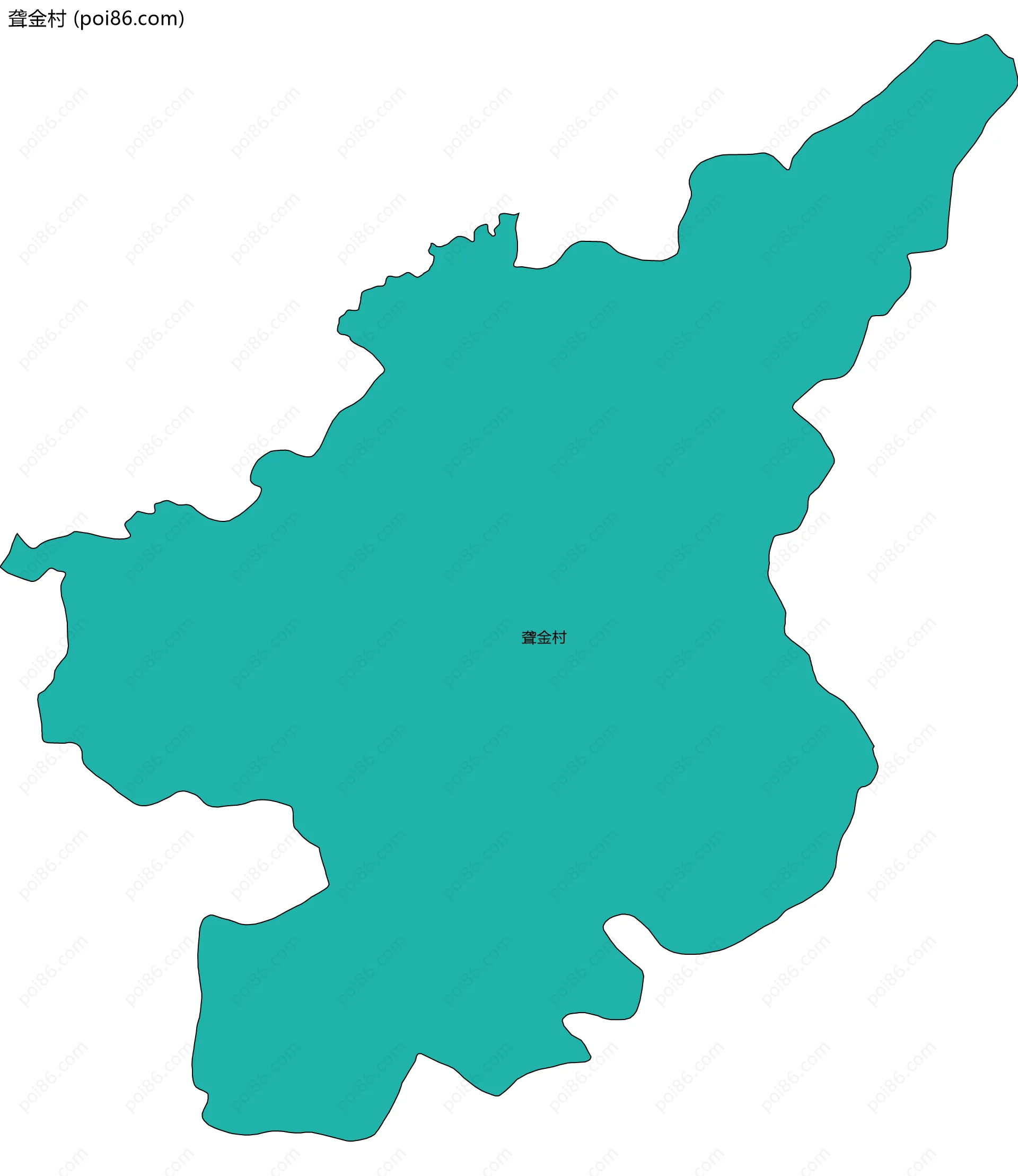 聋金村边界地图