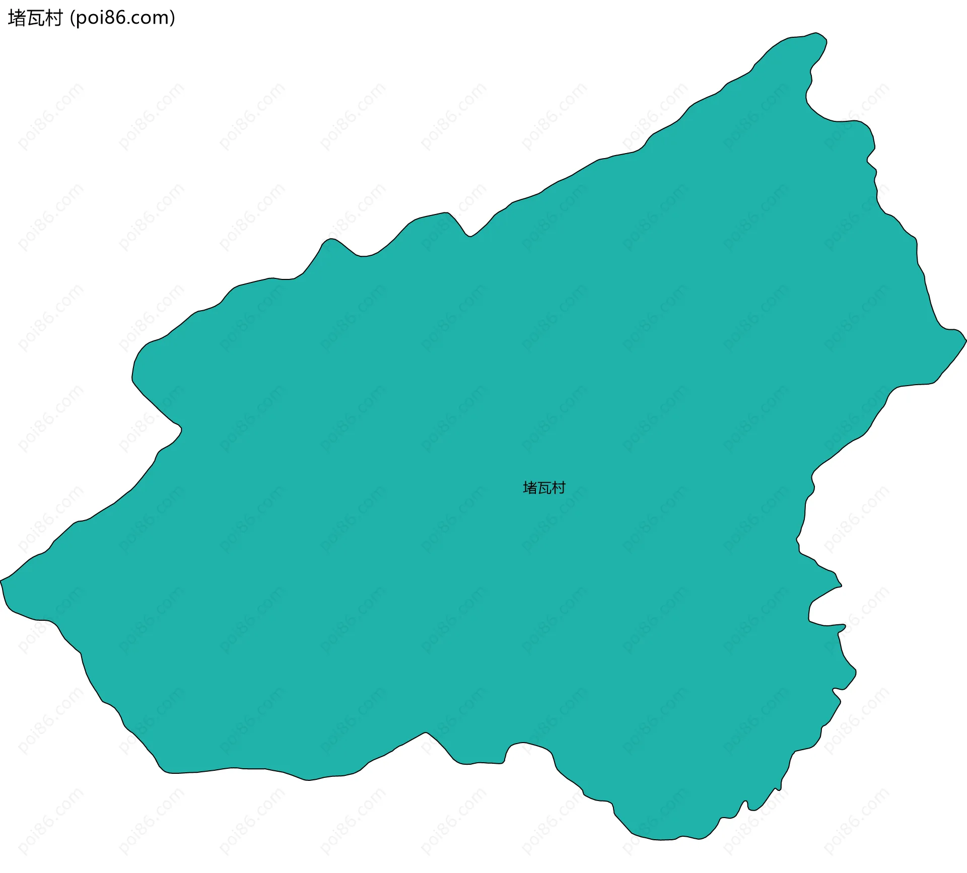 堵瓦村边界地图
