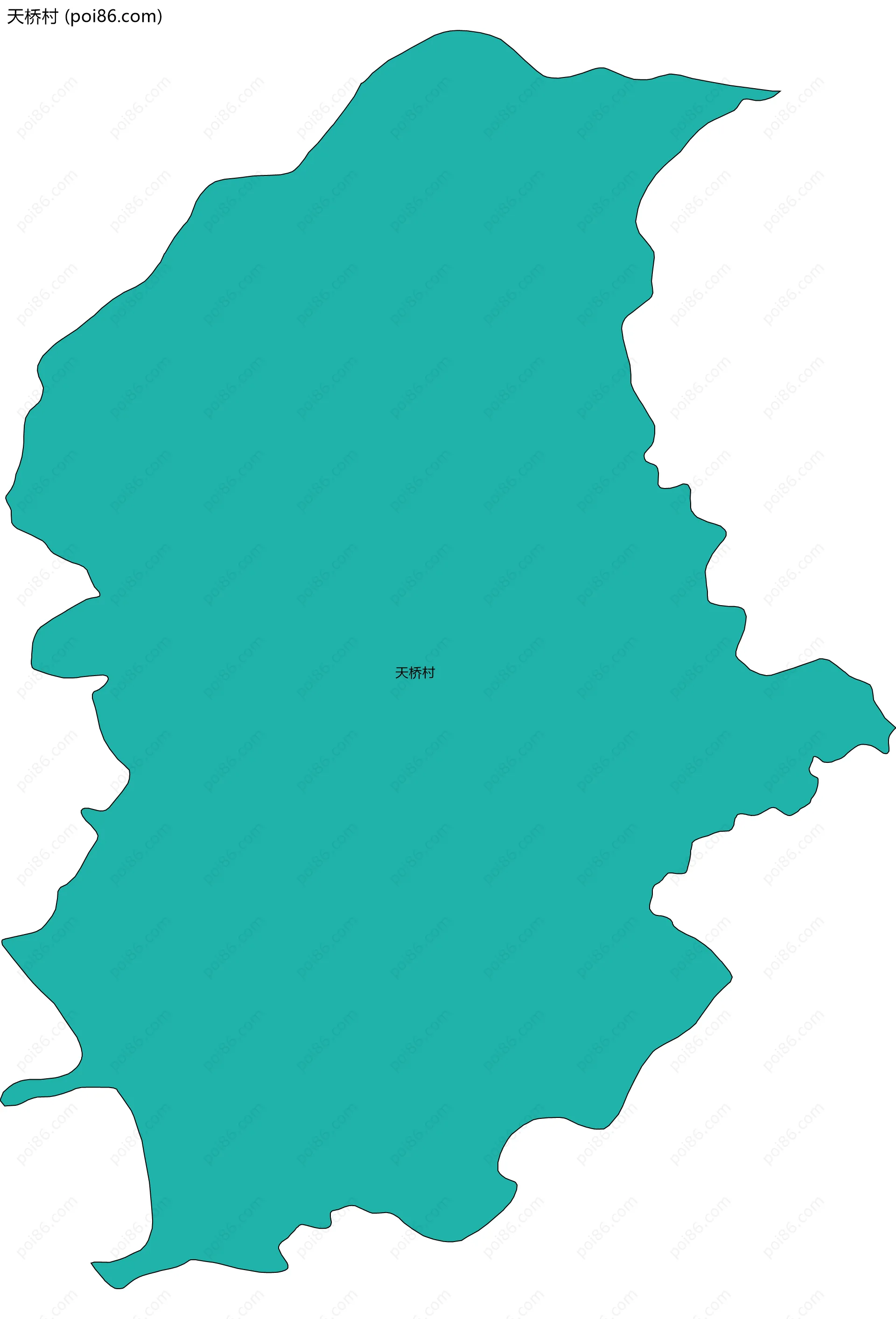 天桥村边界地图