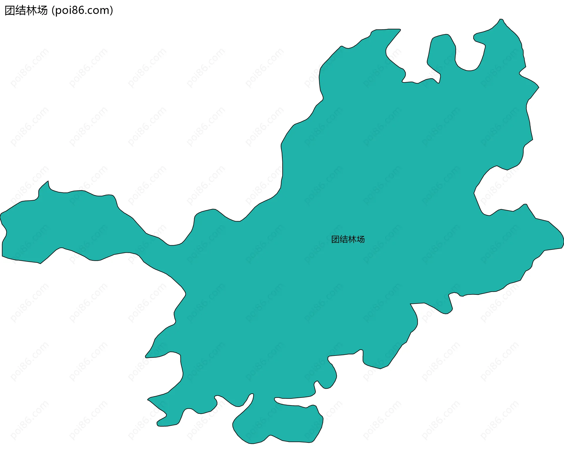 团结林场边界地图