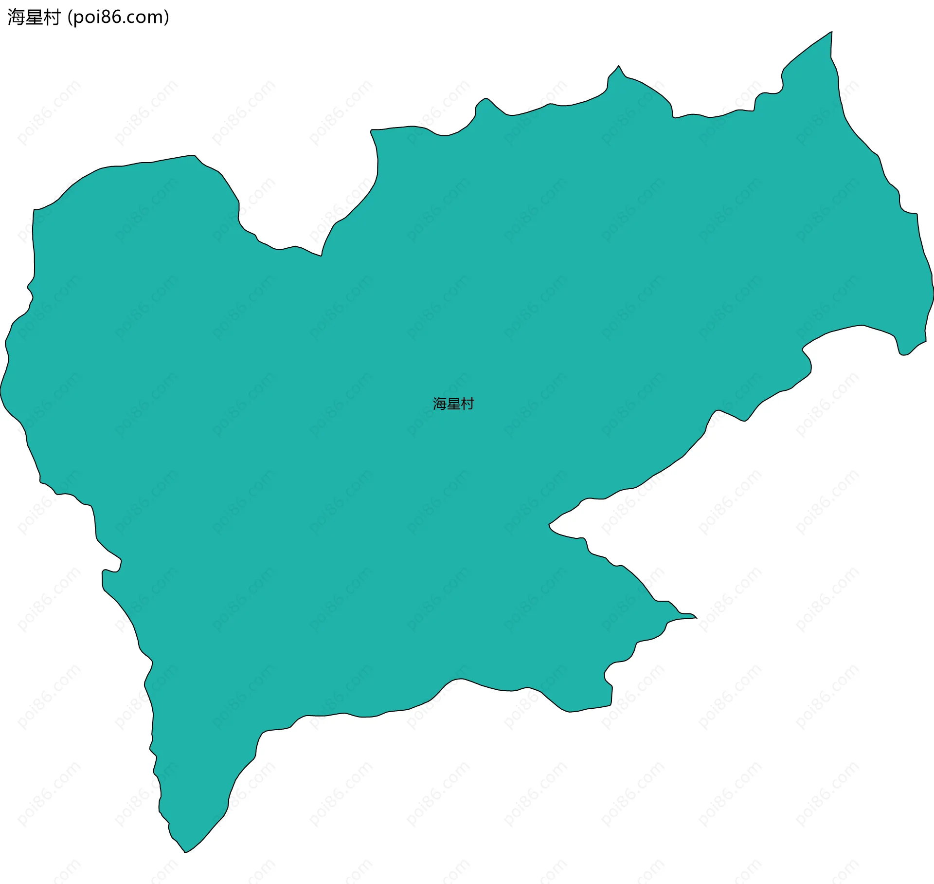 海星村边界地图