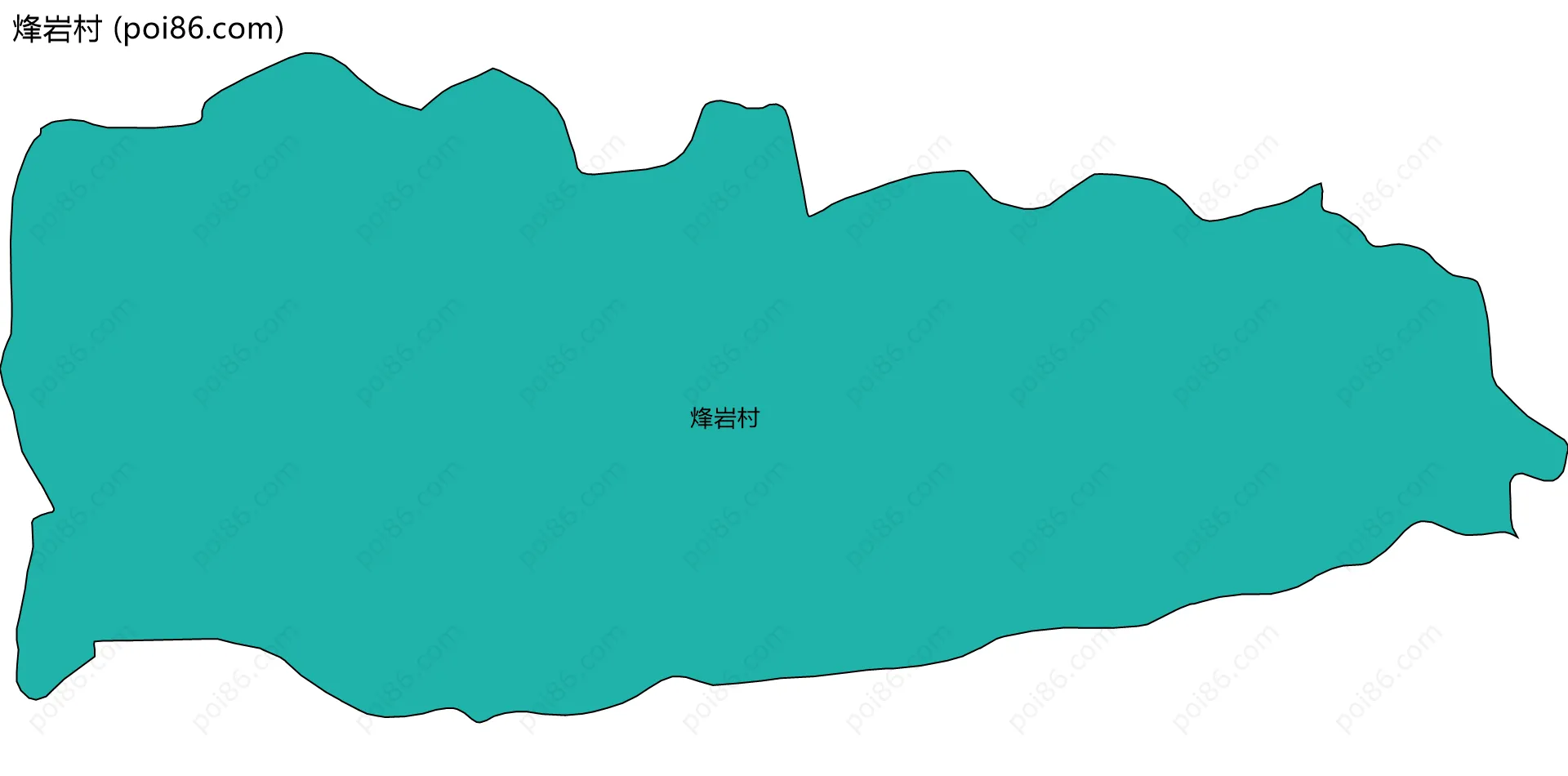 烽岩村边界地图