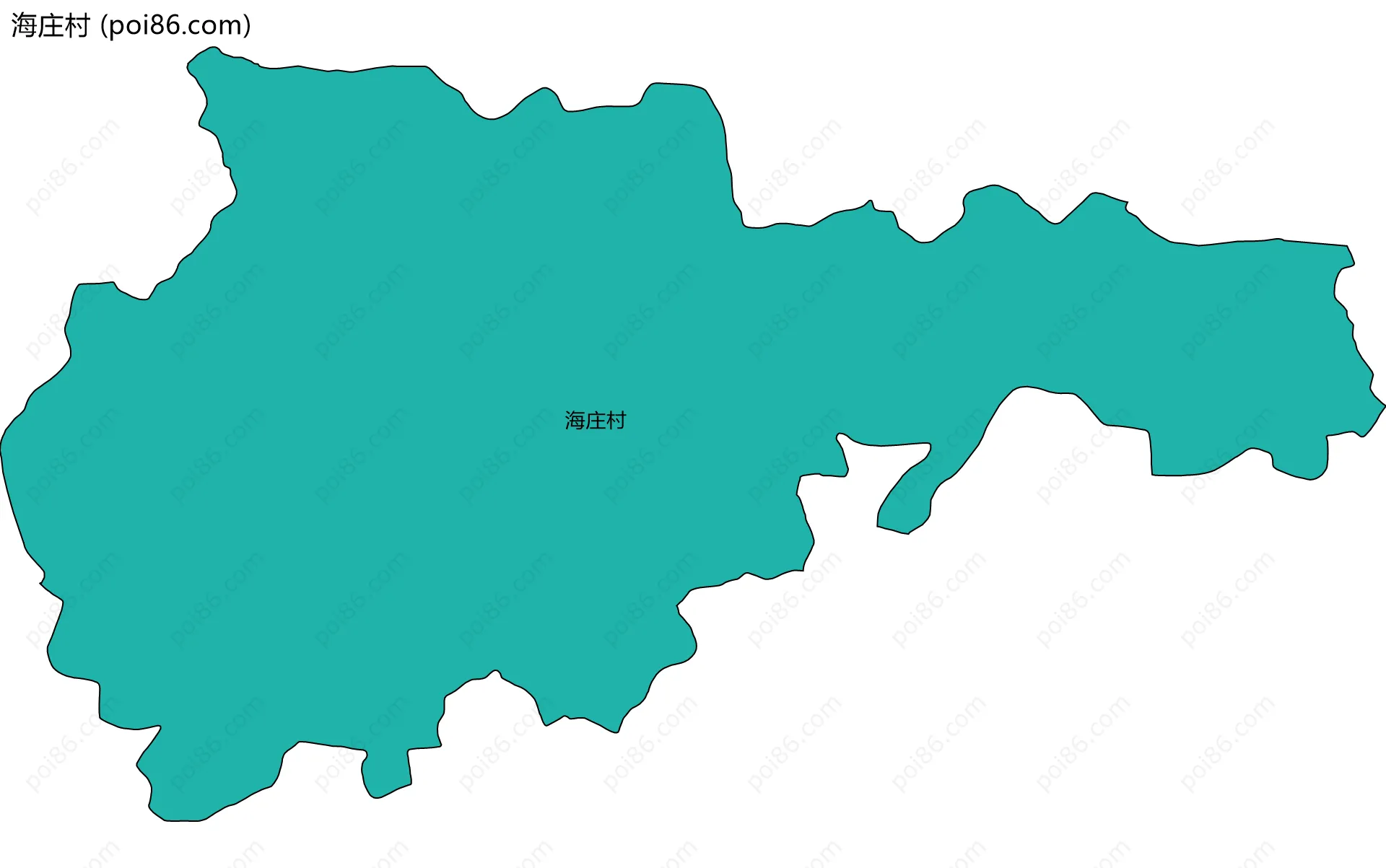 海庄村边界地图