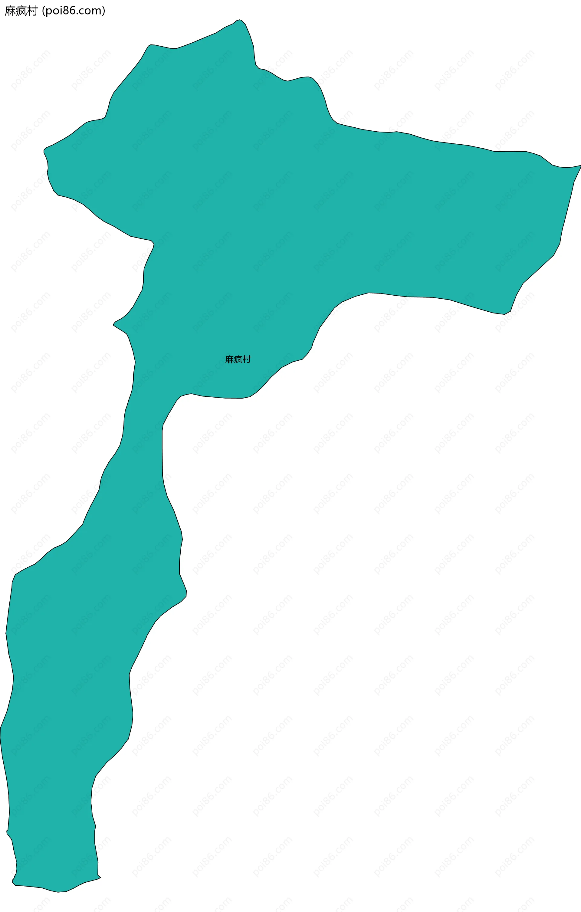 麻疯村边界地图