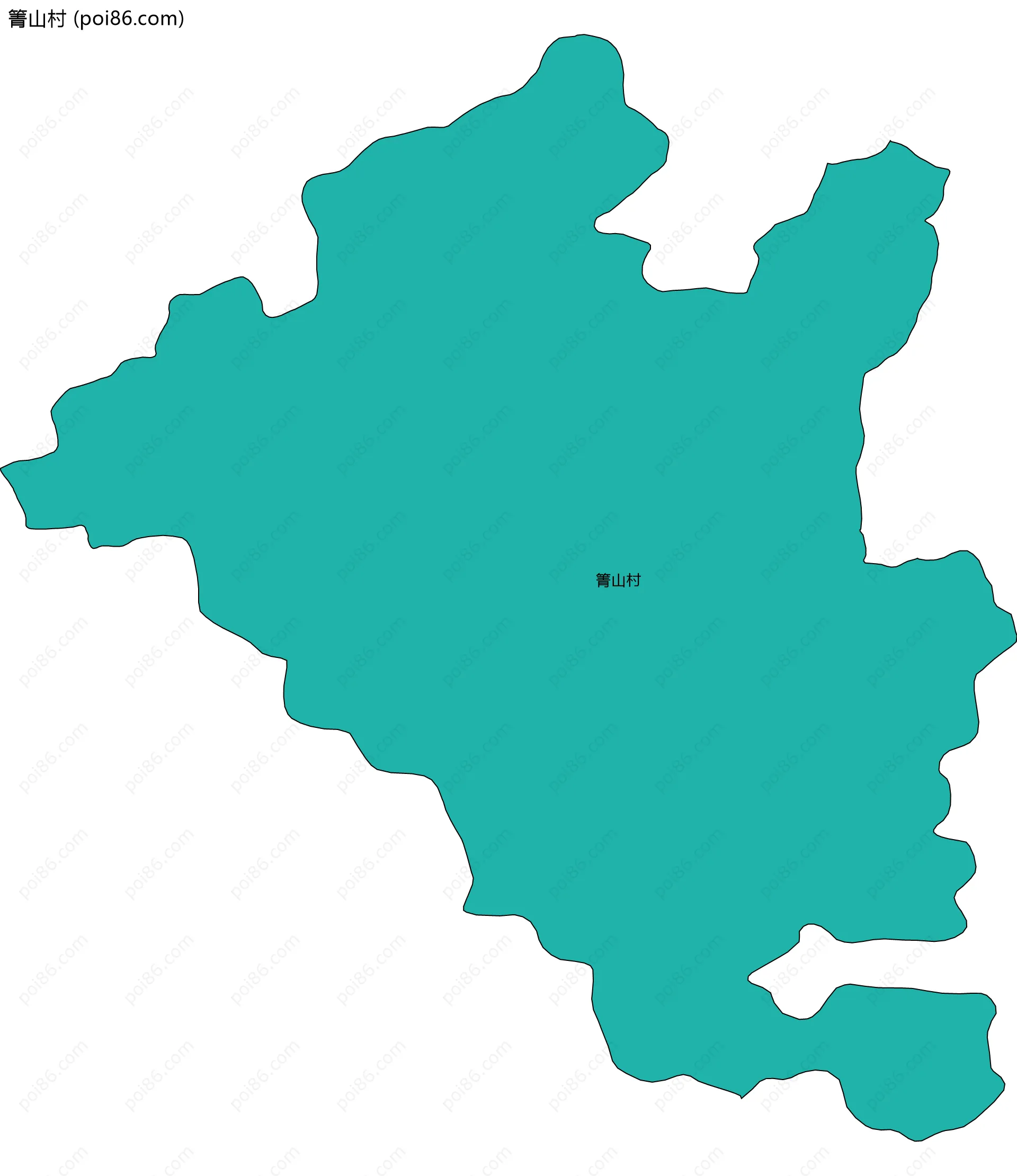 箐山村边界地图