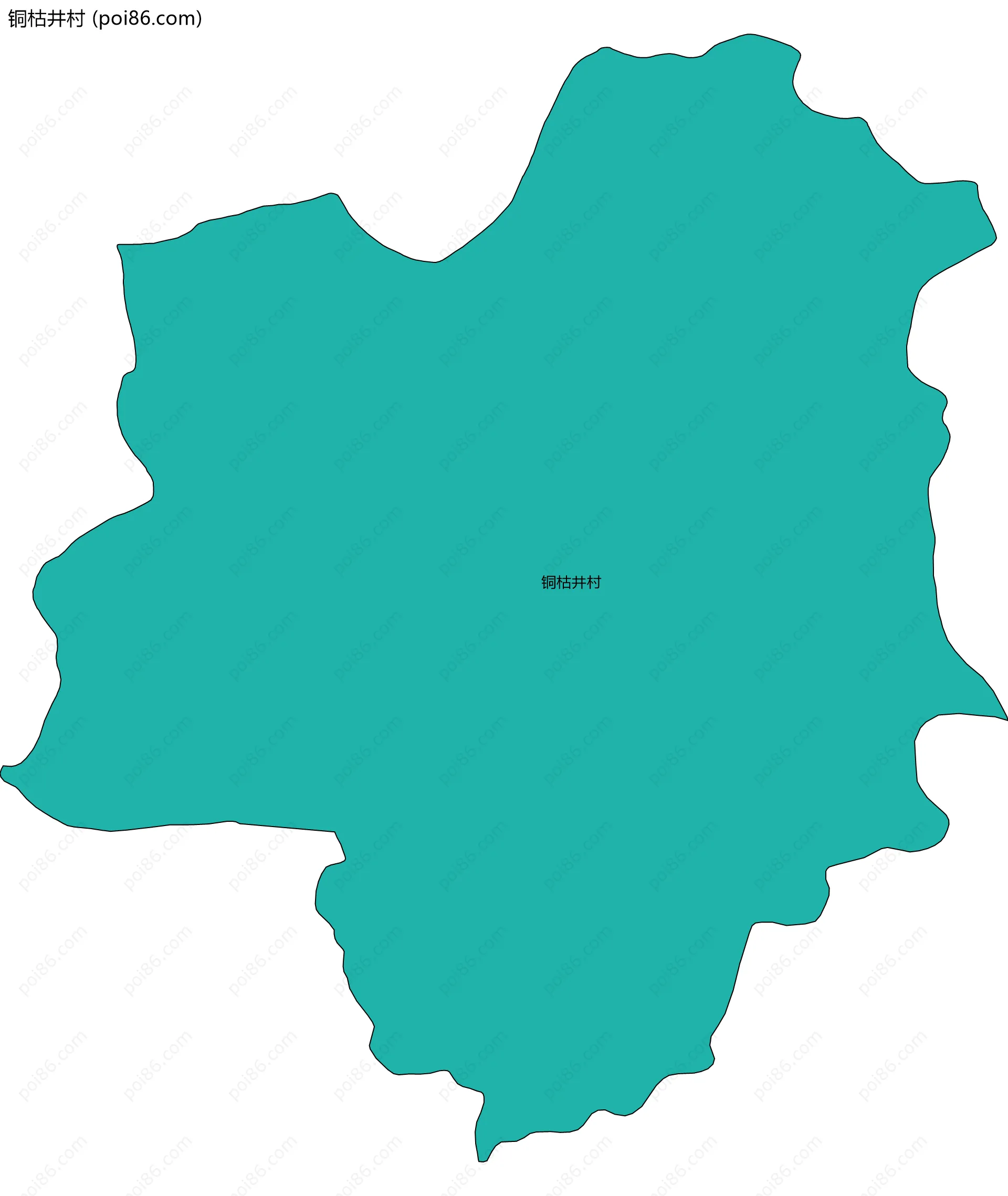 铜枯井村边界地图