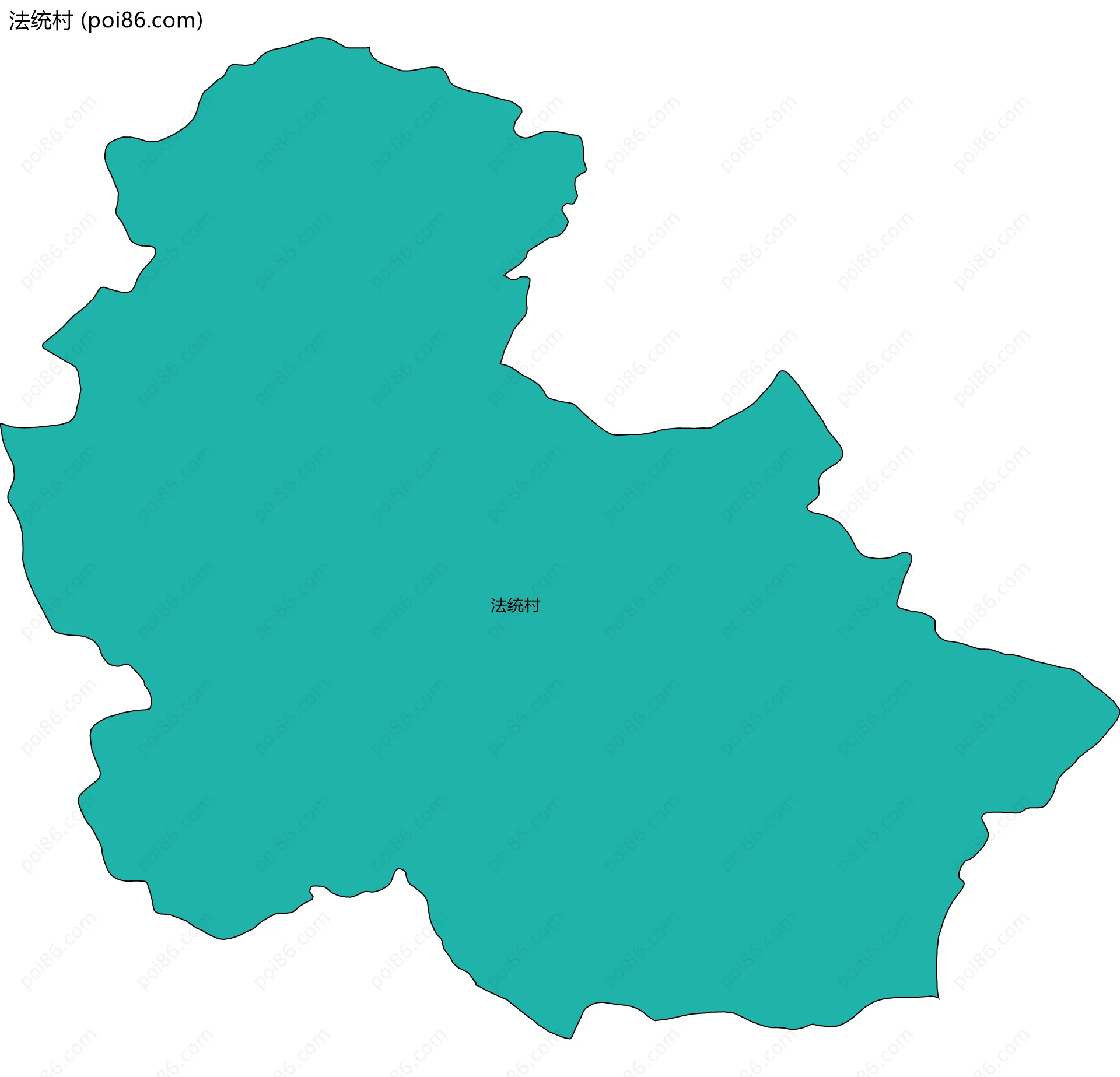 法统村边界地图