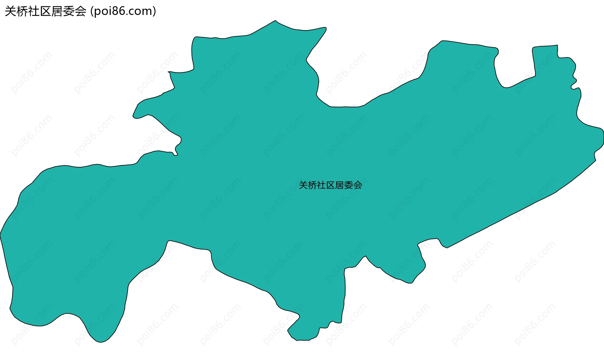 关桥社区居委会边界地图