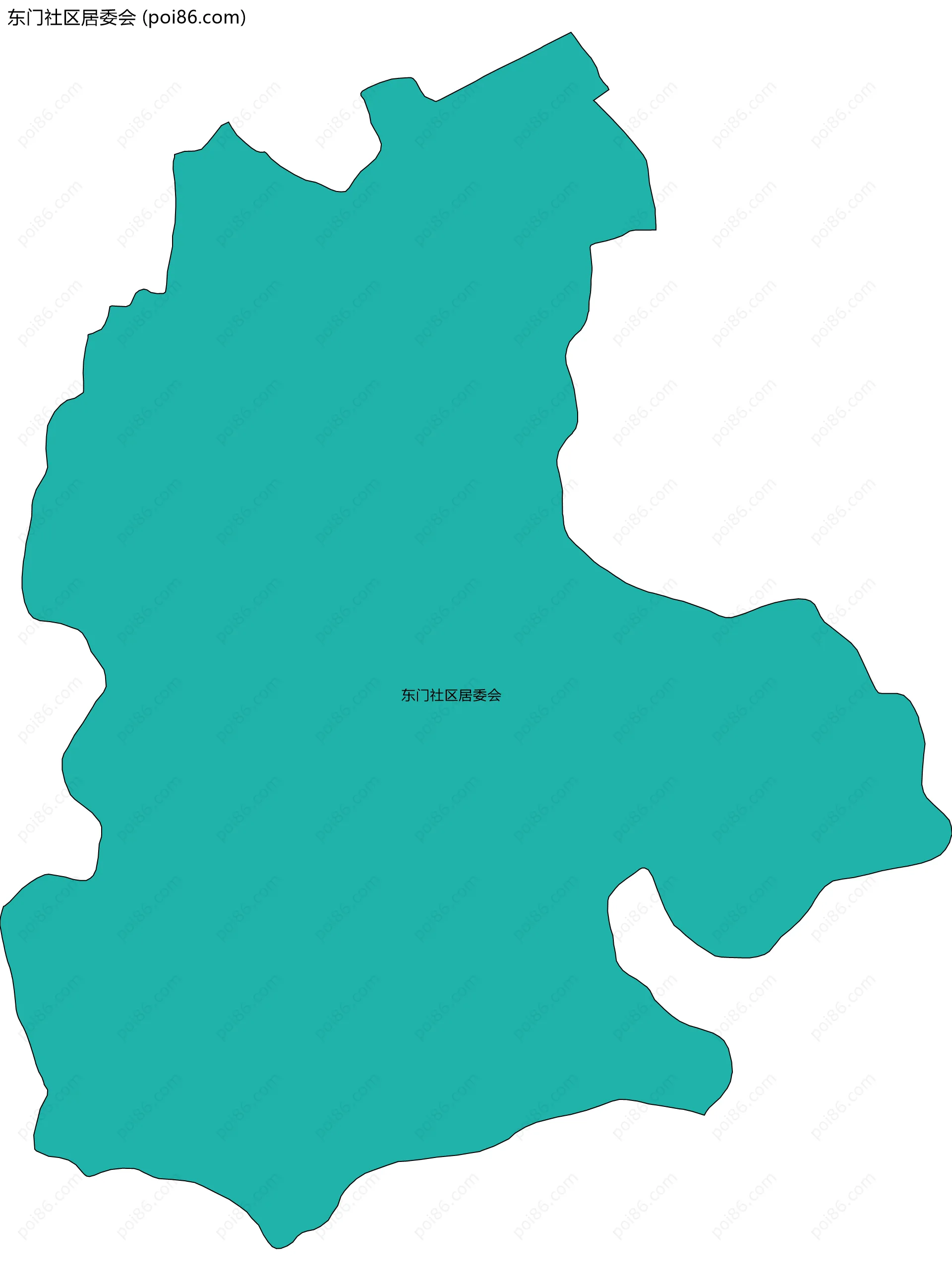 东门社区居委会边界地图