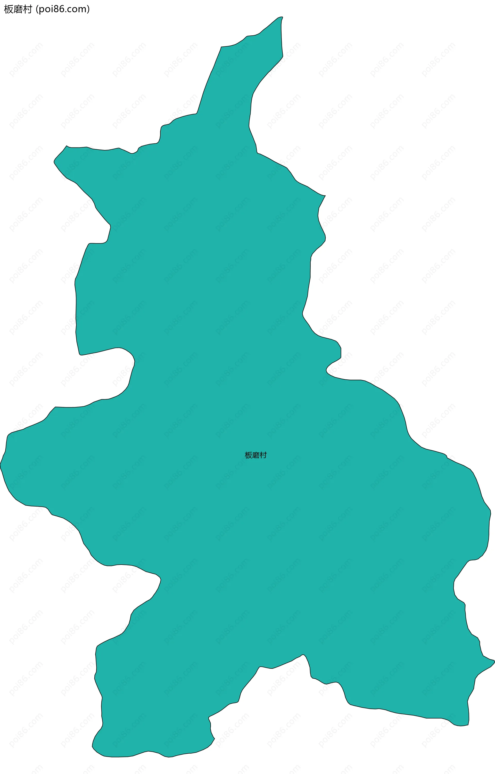 板磨村边界地图