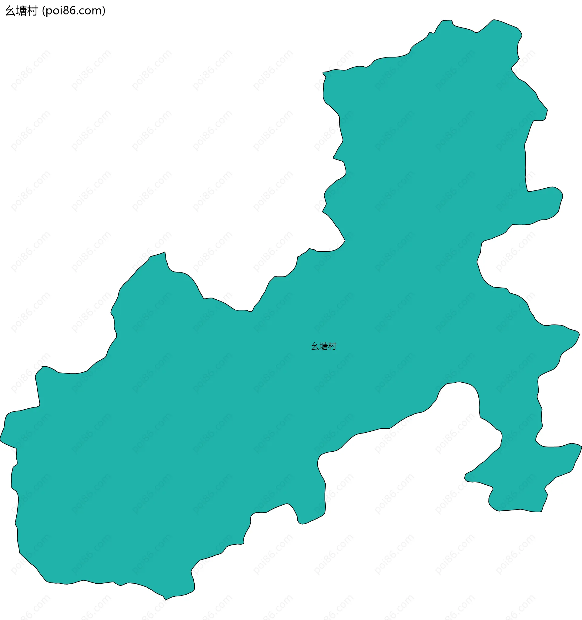 幺塘村边界地图