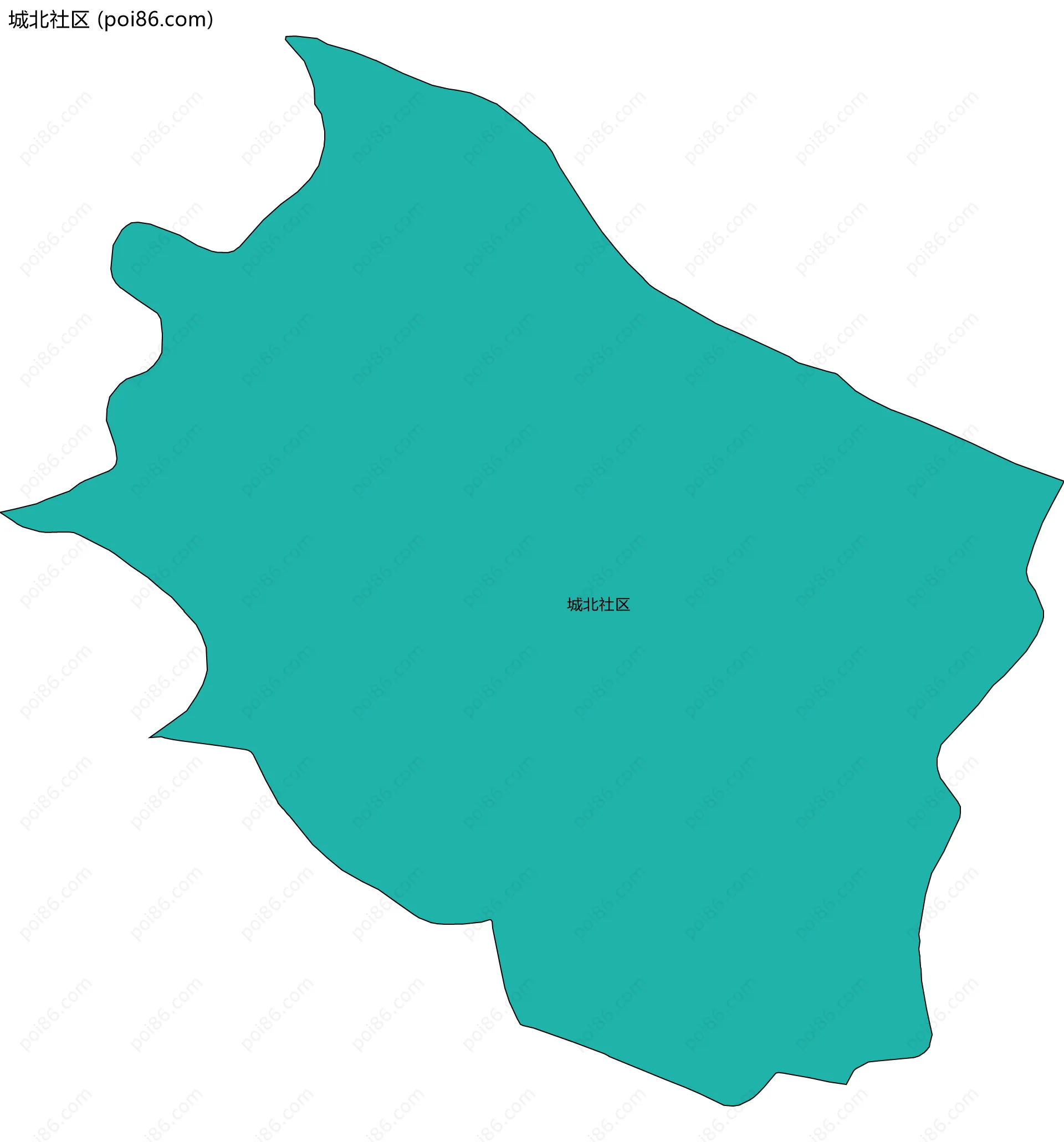 城北社区边界地图