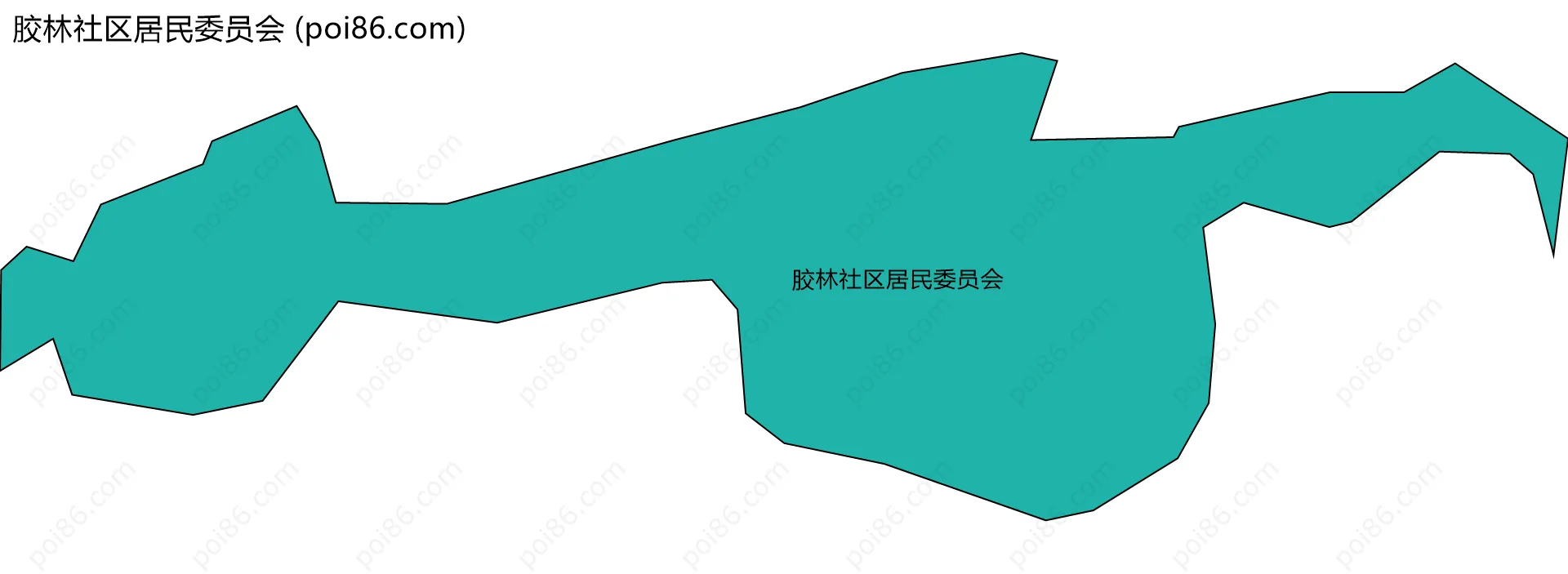 胶林社区居民委员会边界地图