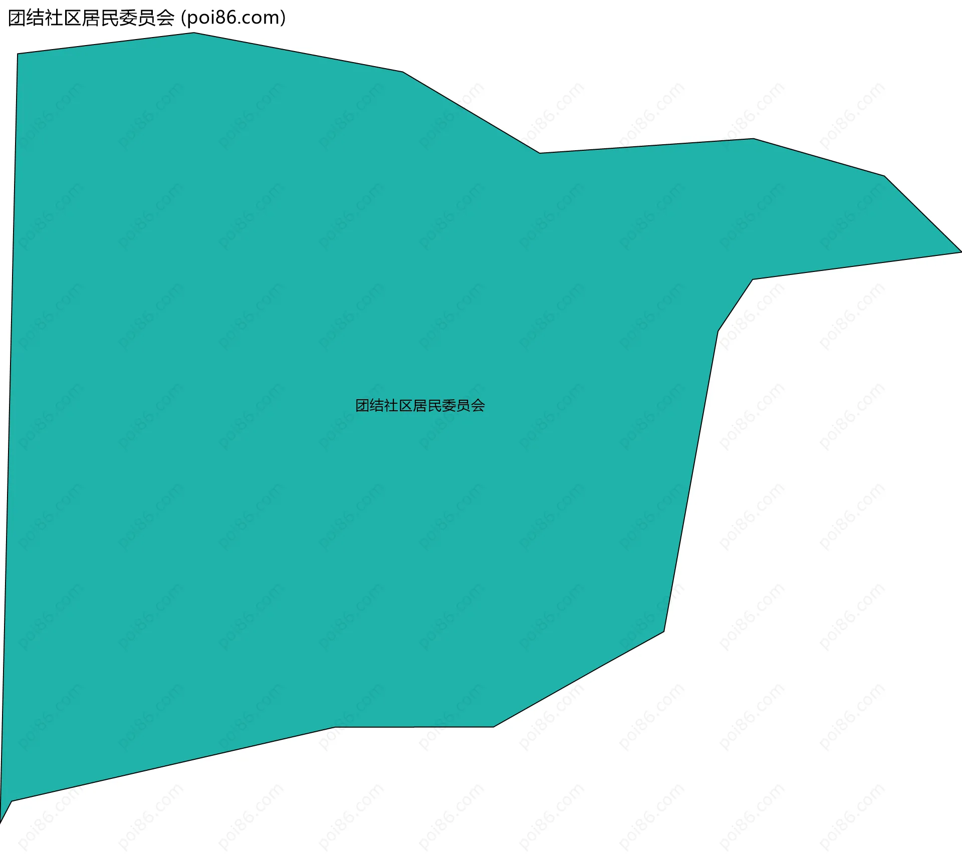 团结社区居民委员会边界地图