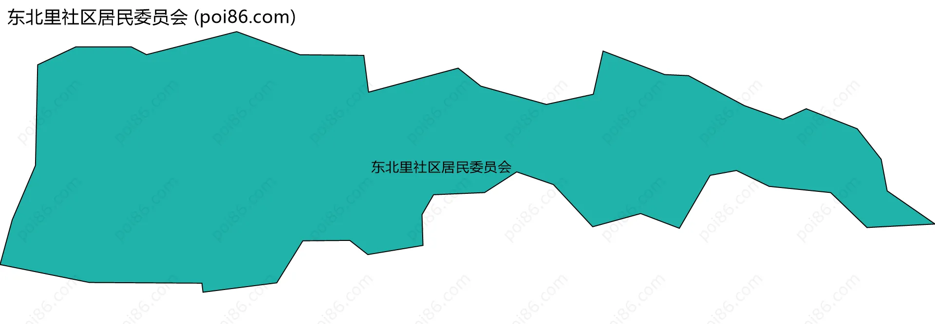 东北里社区居民委员会边界地图