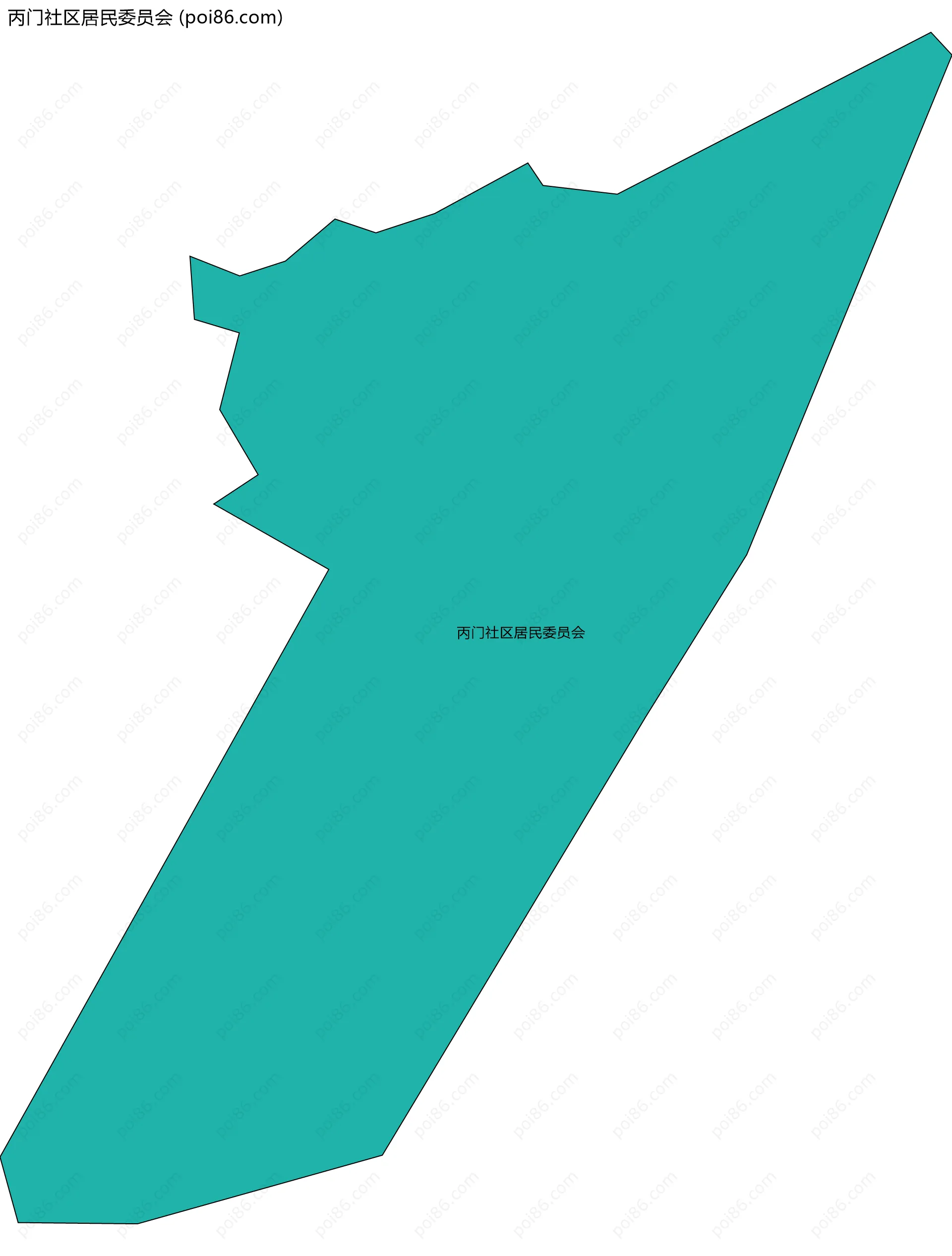 丙门社区居民委员会边界地图