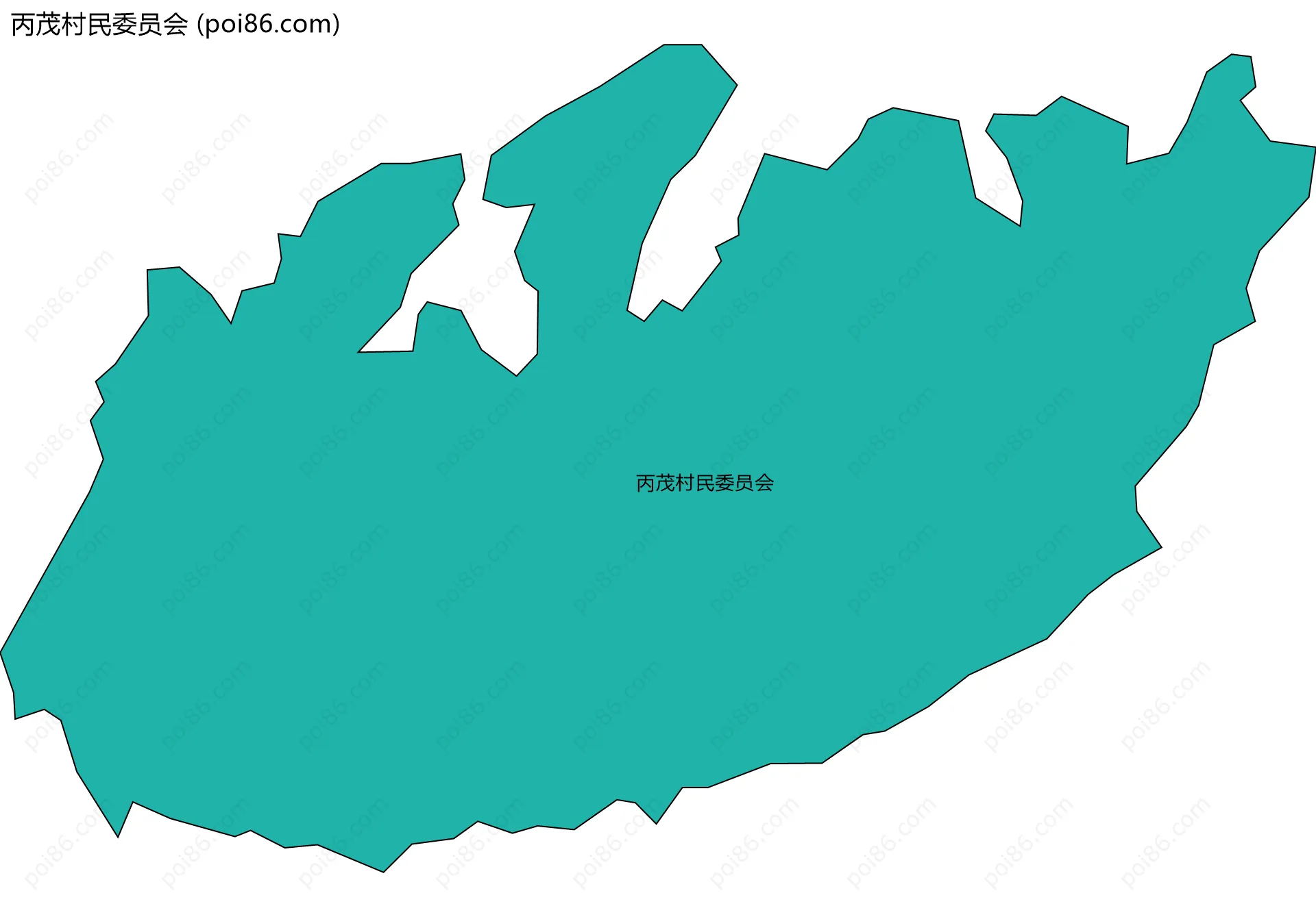 丙茂村民委员会边界地图