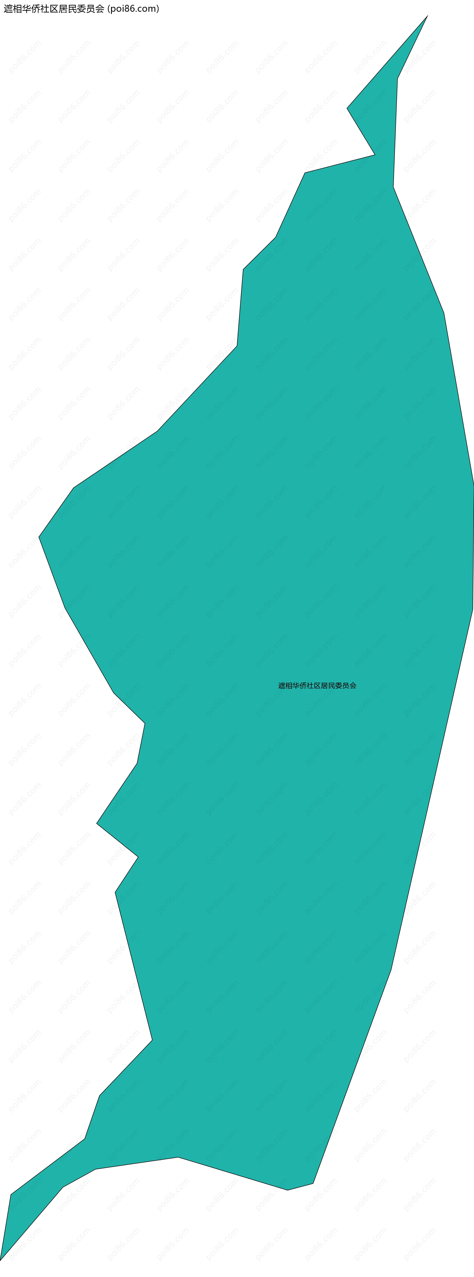 遮相华侨社区居民委员会边界地图