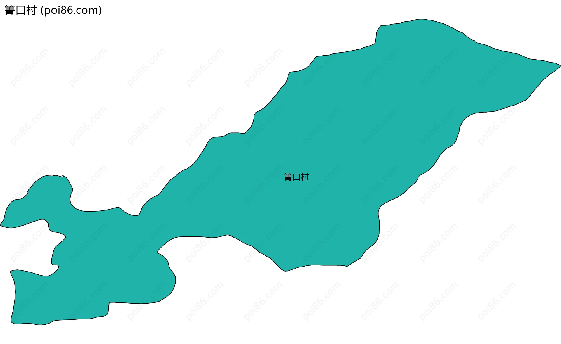 箐口村边界地图