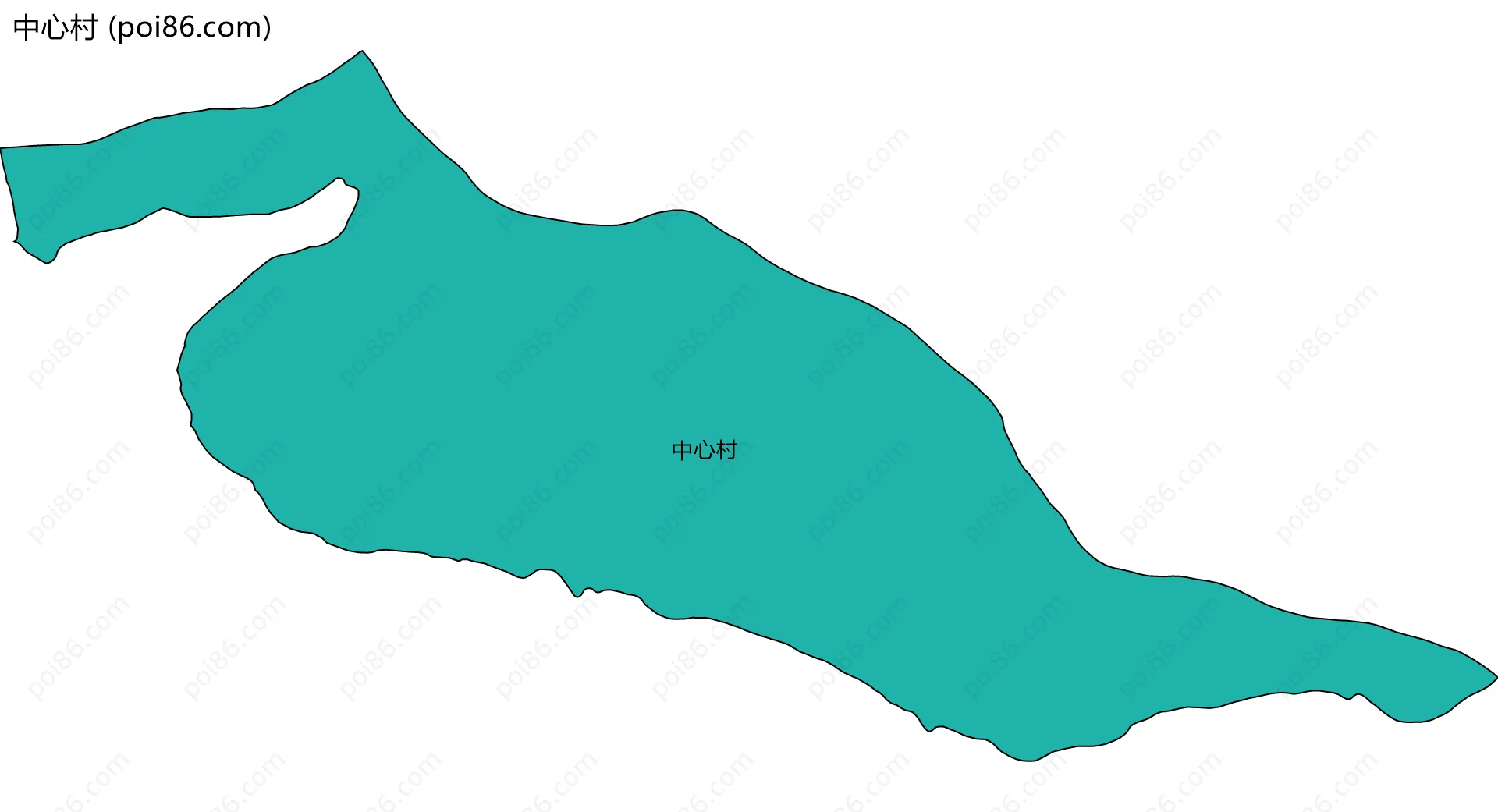 中心村边界地图