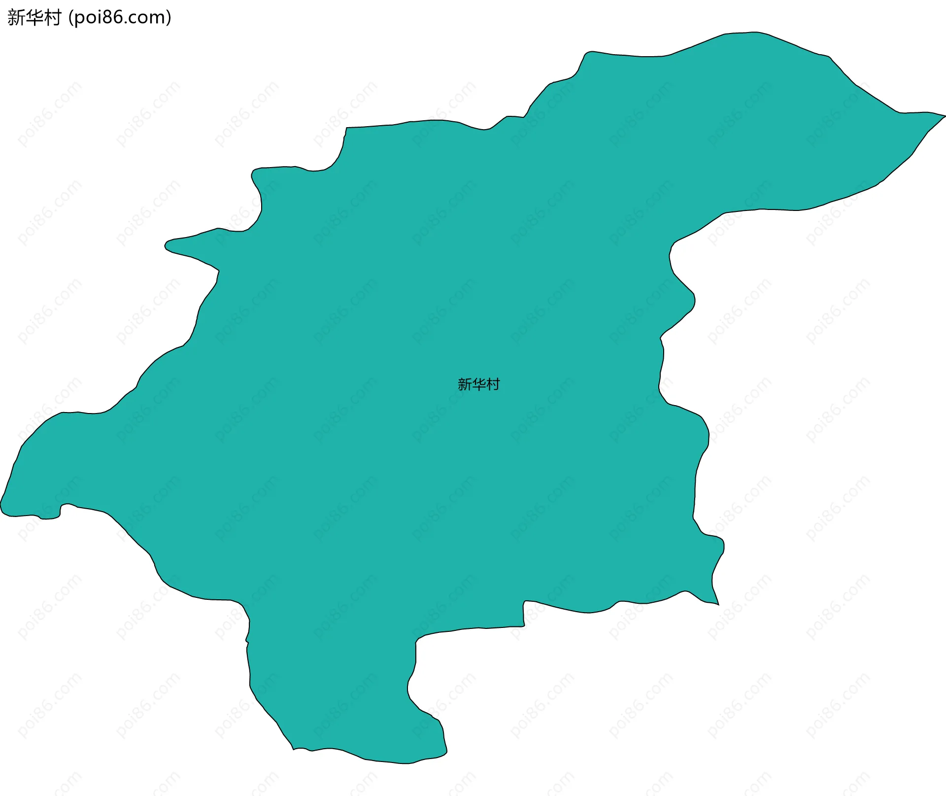 新华村边界地图