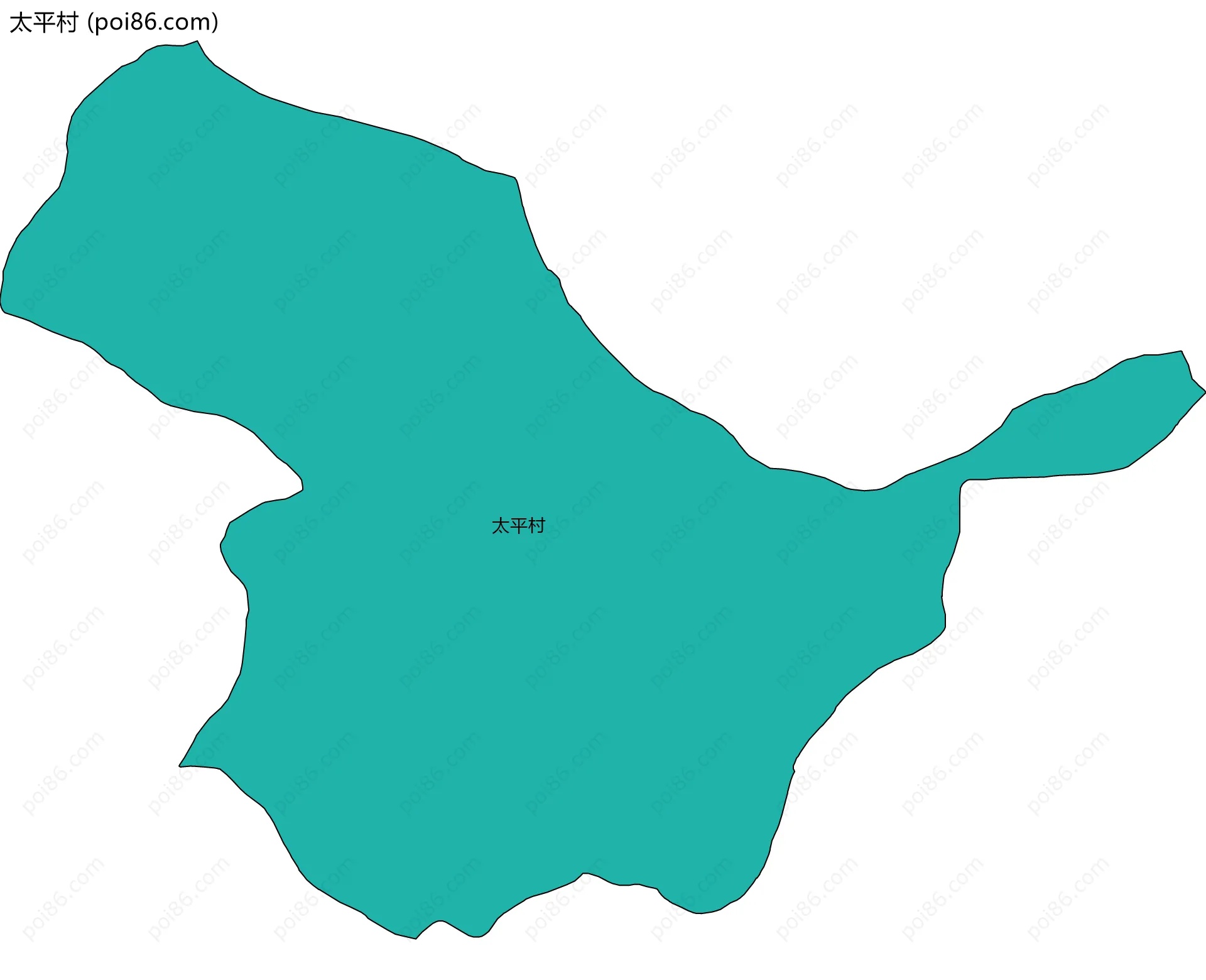 太平村边界地图