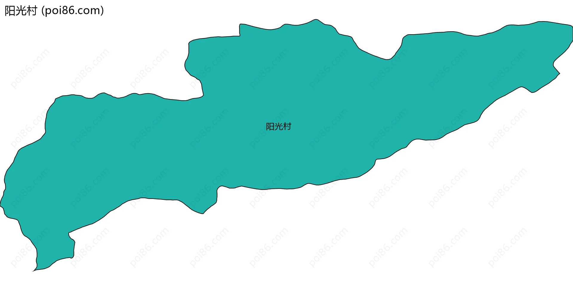 阳光村边界地图