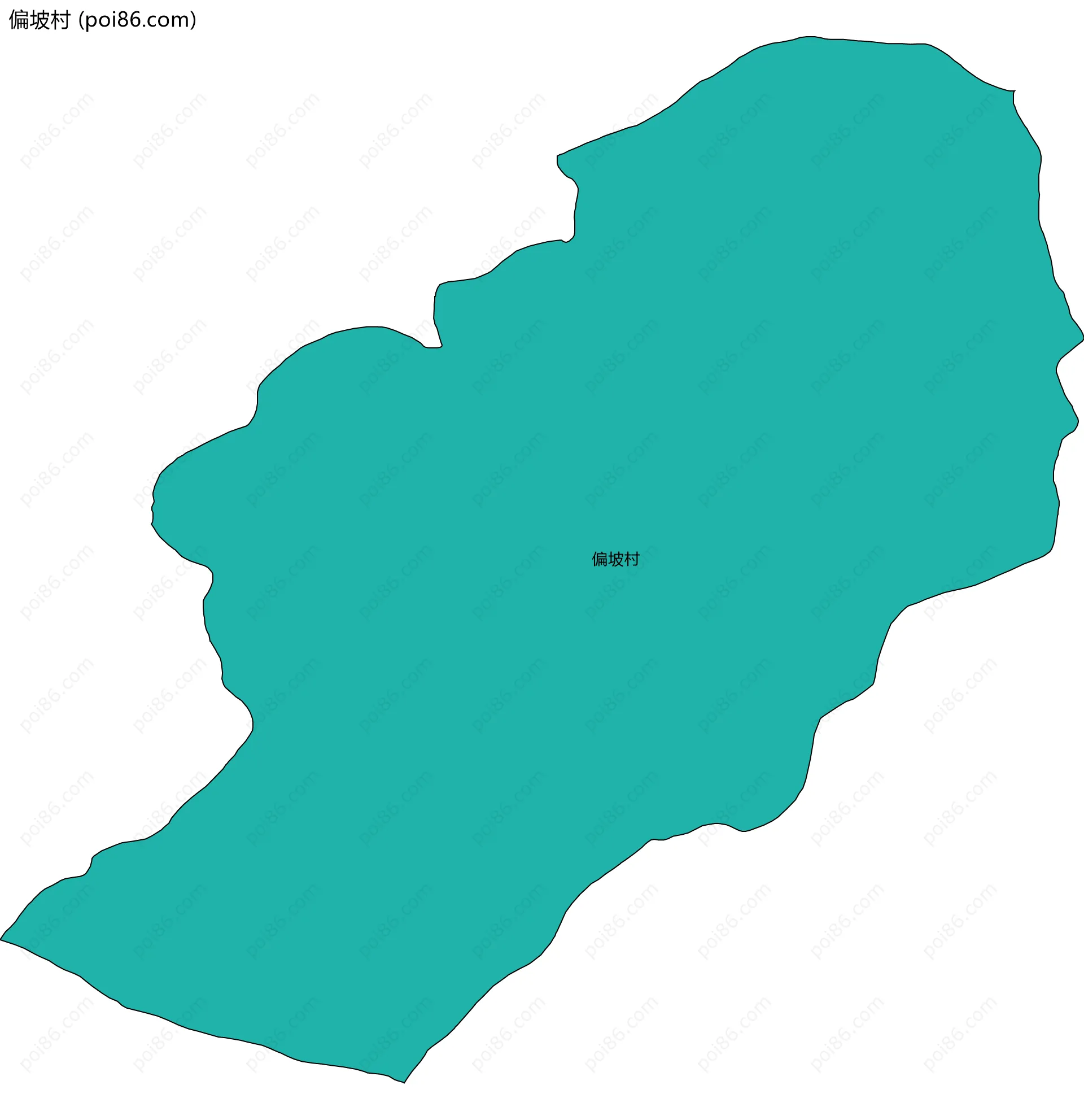 偏坡村边界地图