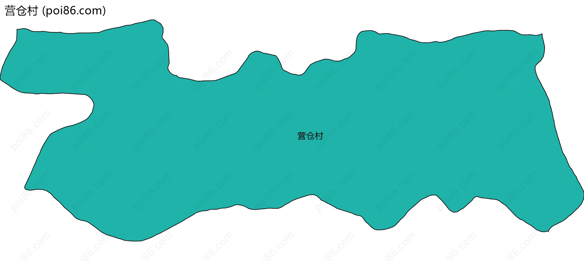 营仓村边界地图