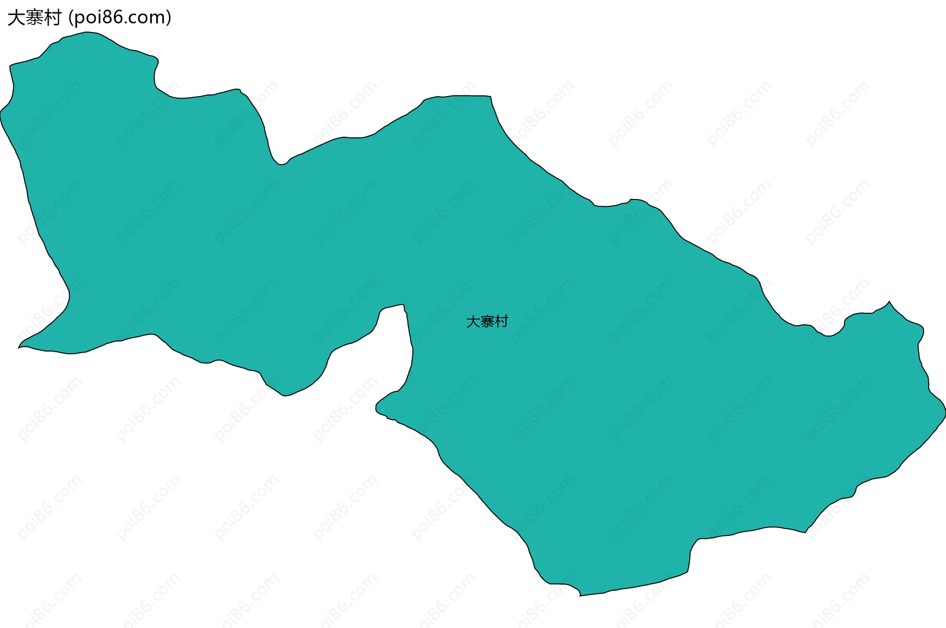 大寨村边界地图