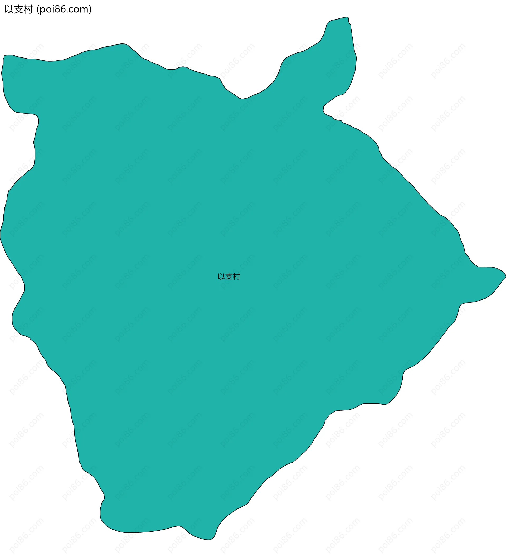 以支村边界地图