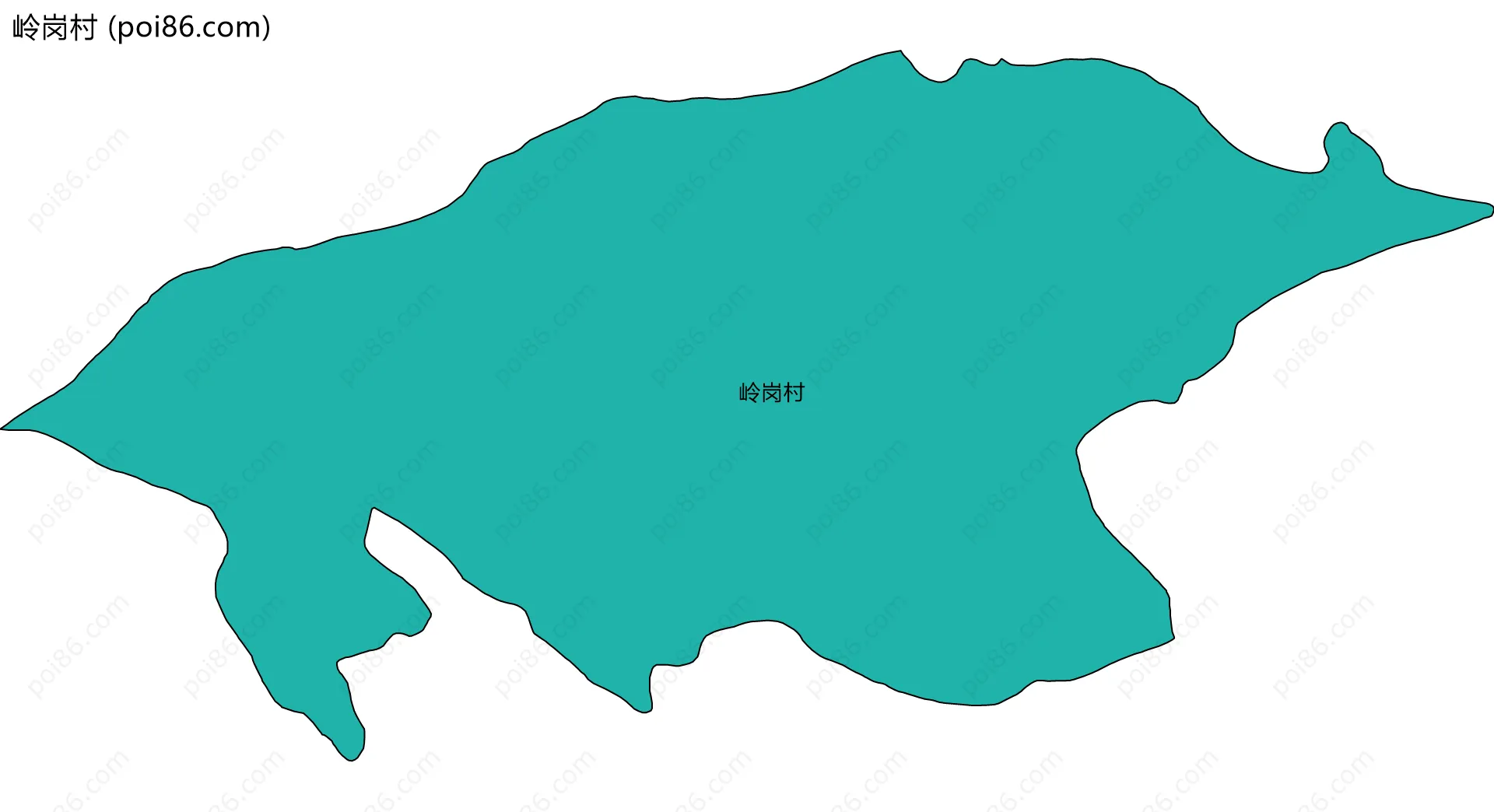 岭岗村边界地图