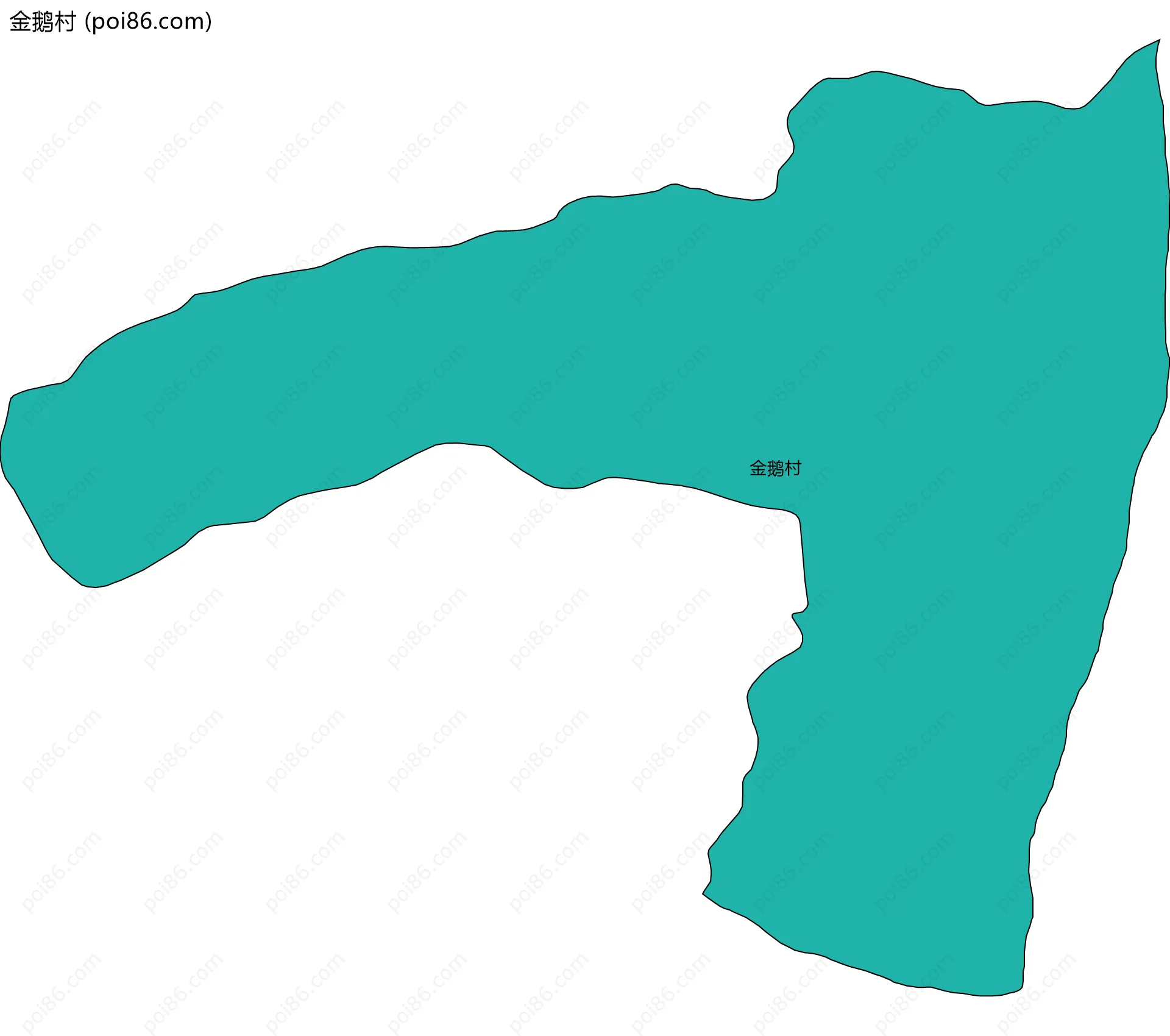 金鹅村边界地图