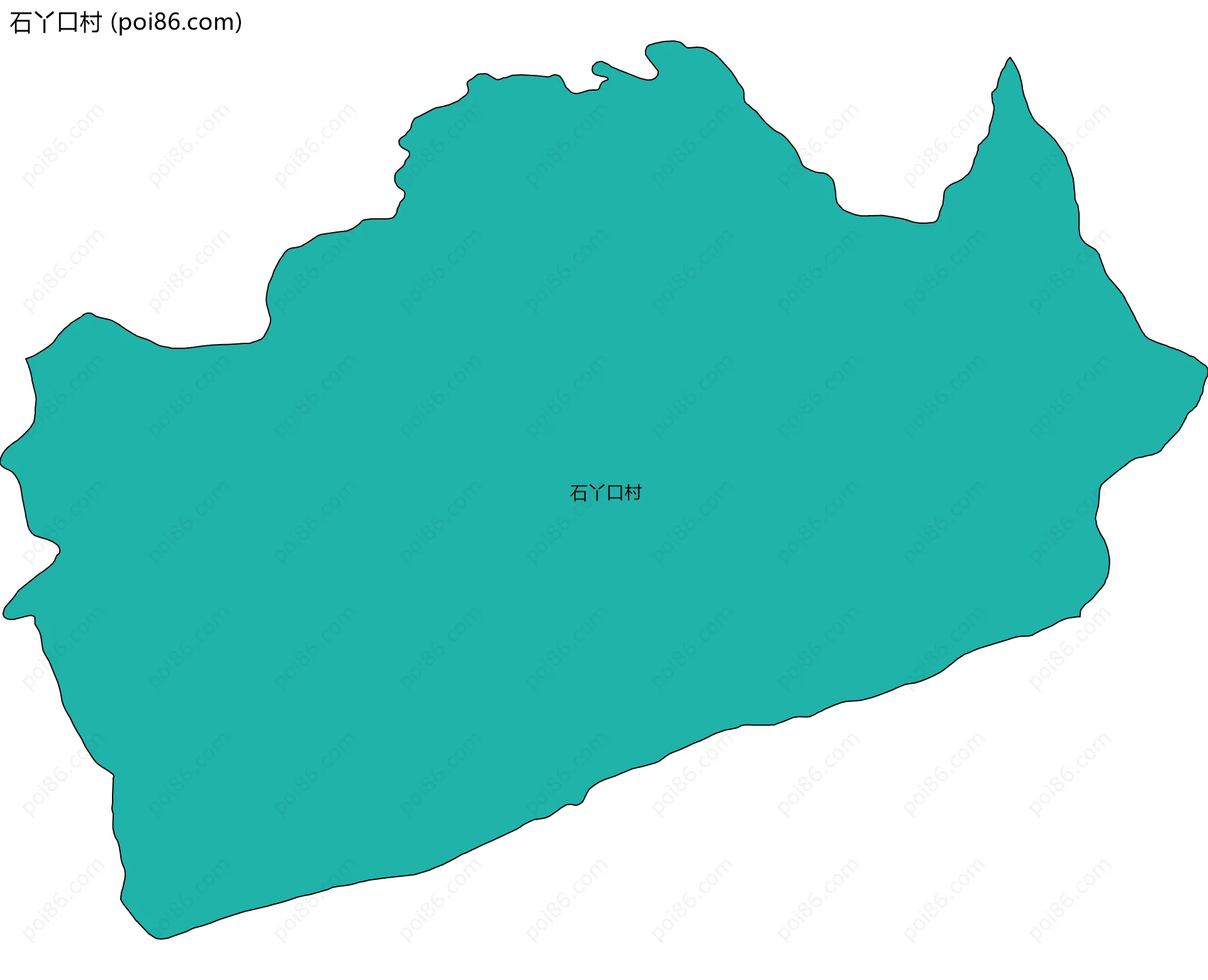 石丫口村边界地图