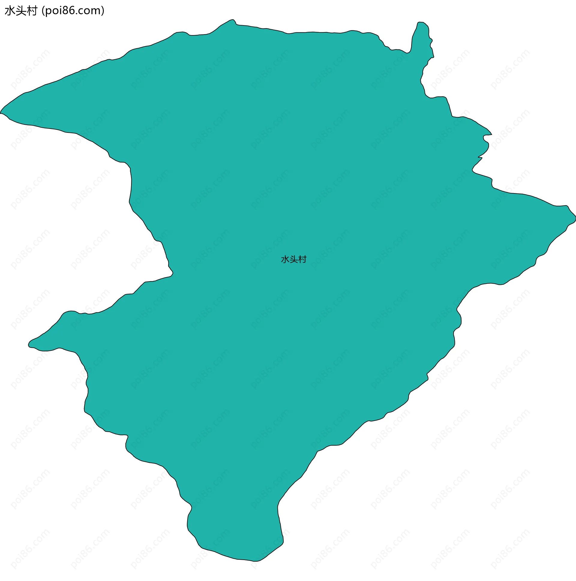 水头村边界地图