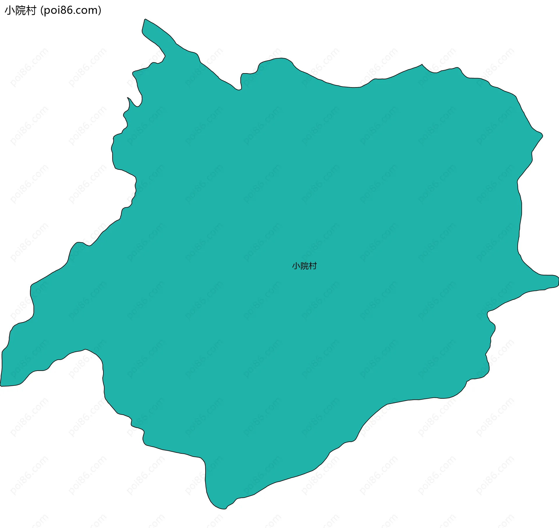 小院村边界地图