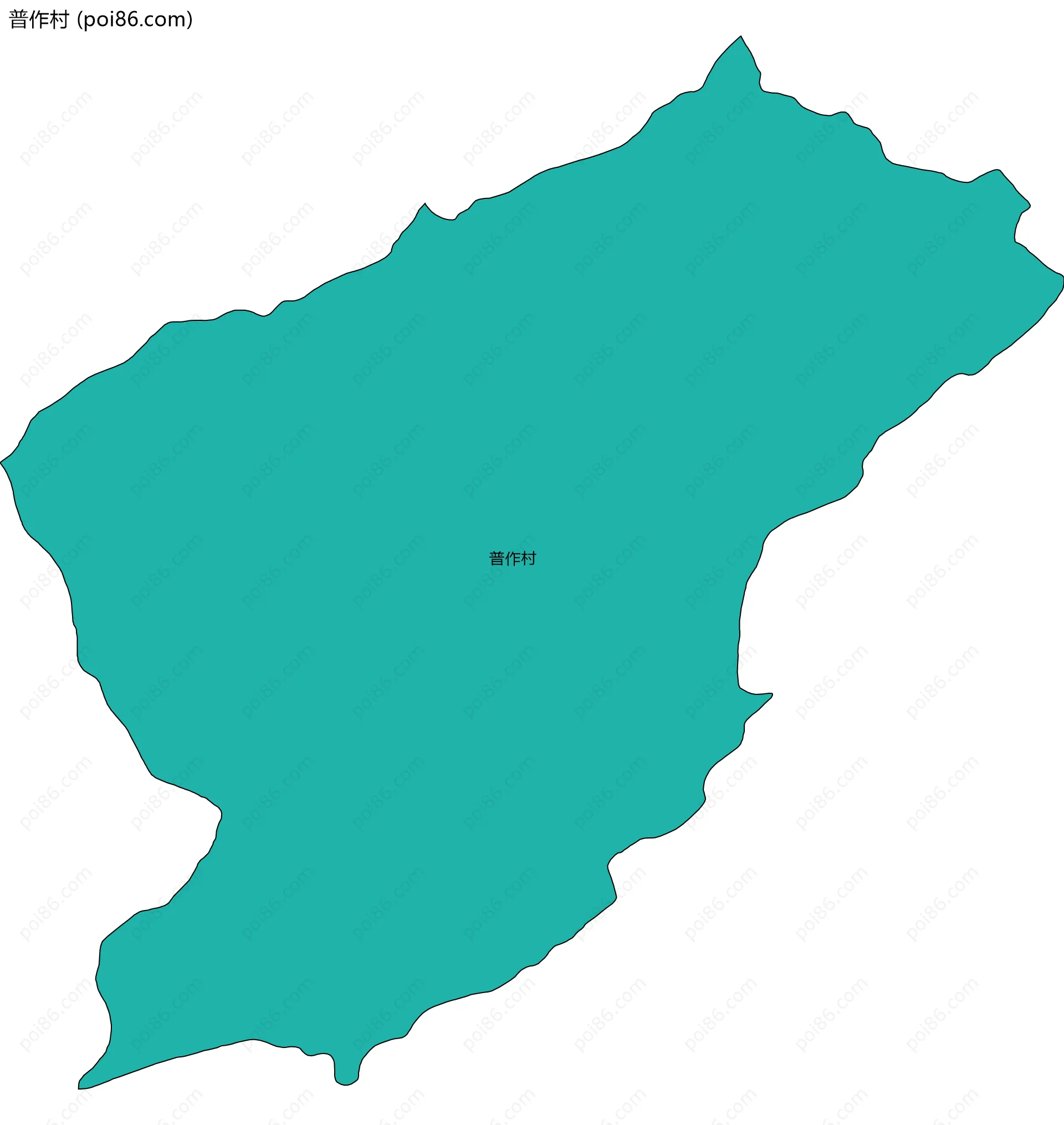 普作村边界地图