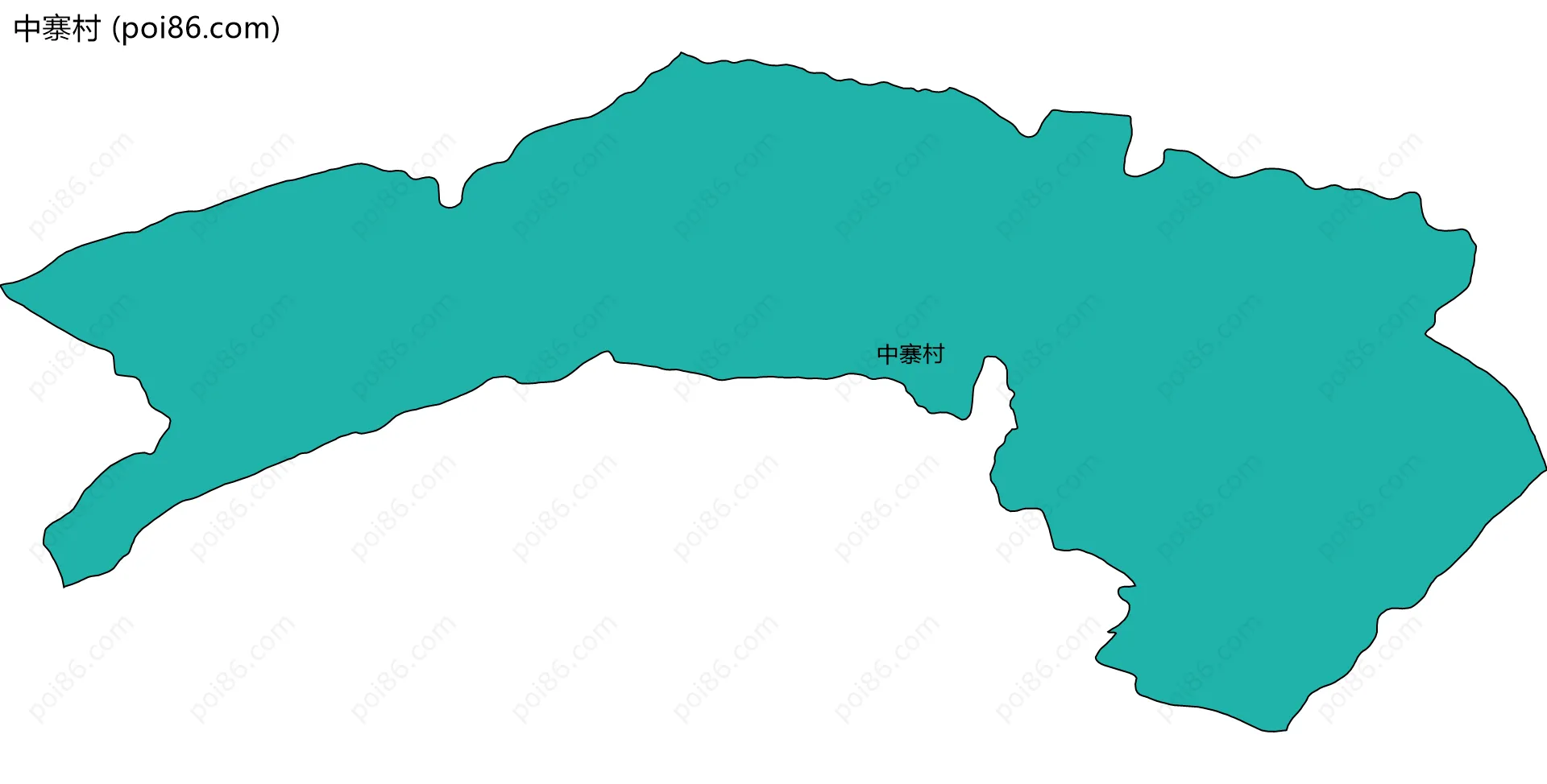 中寨村边界地图