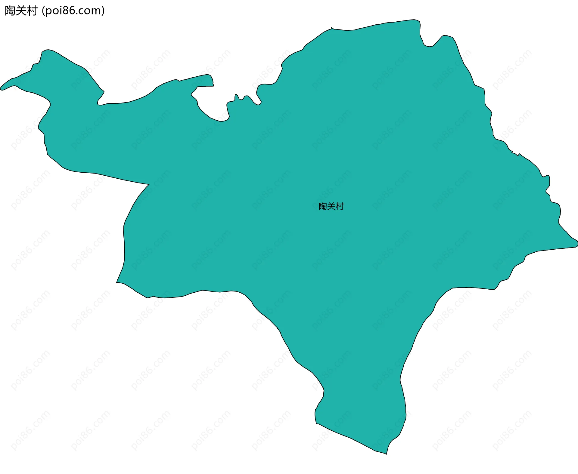 陶关村边界地图