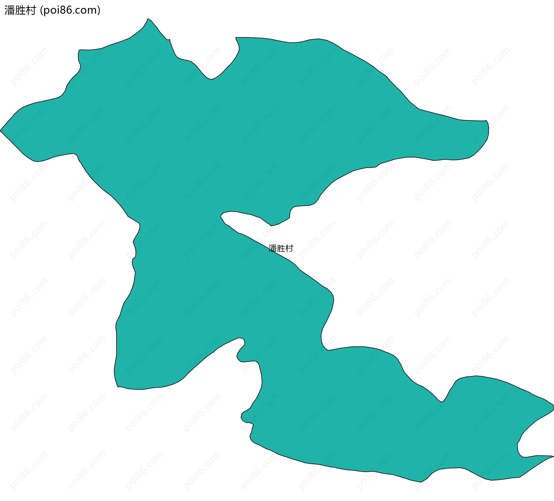 潘胜村边界地图