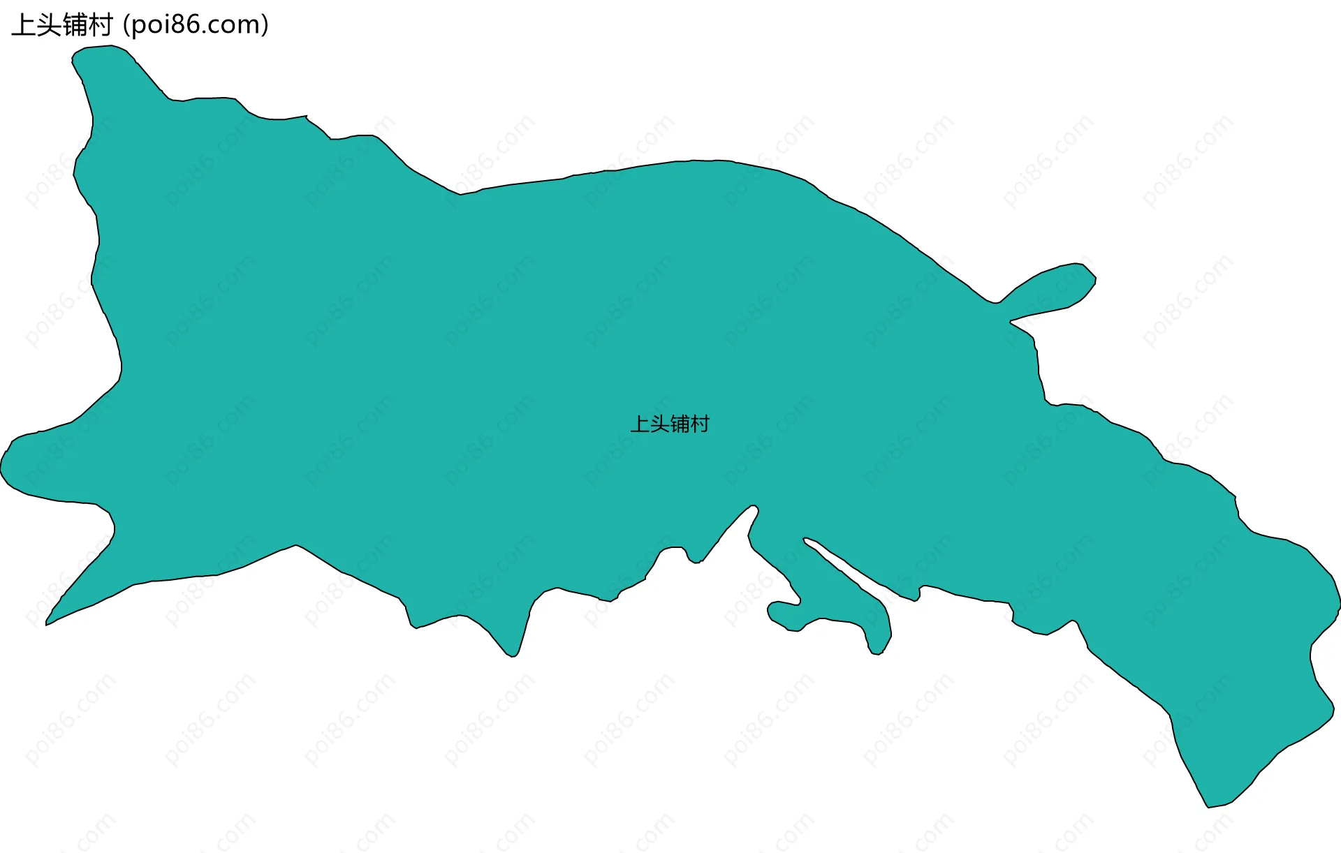 上头铺村边界地图
