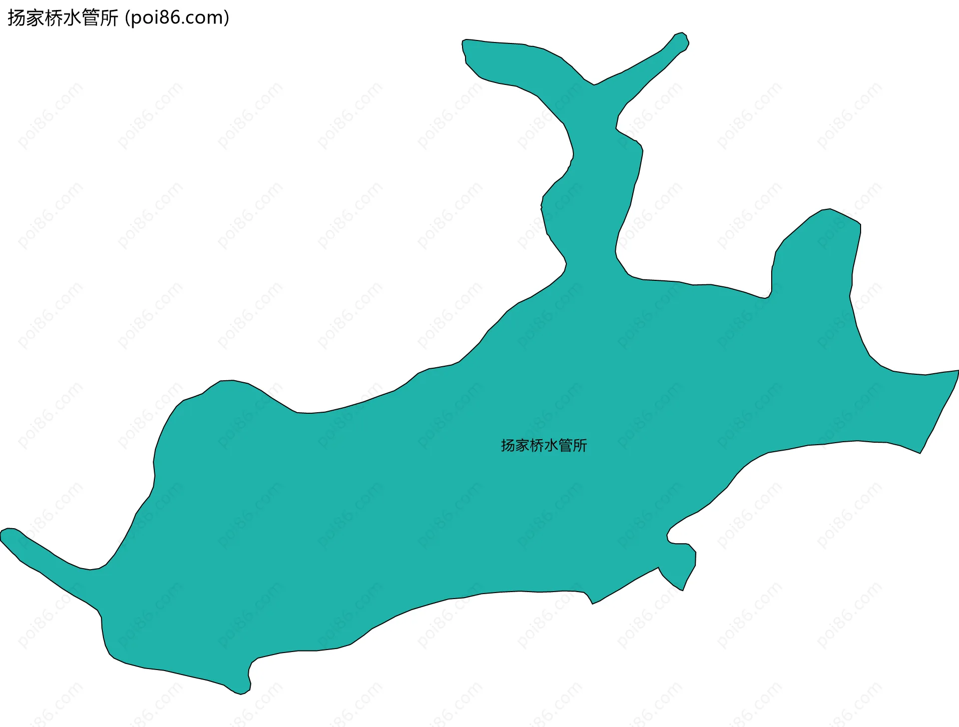扬家桥水管所边界地图