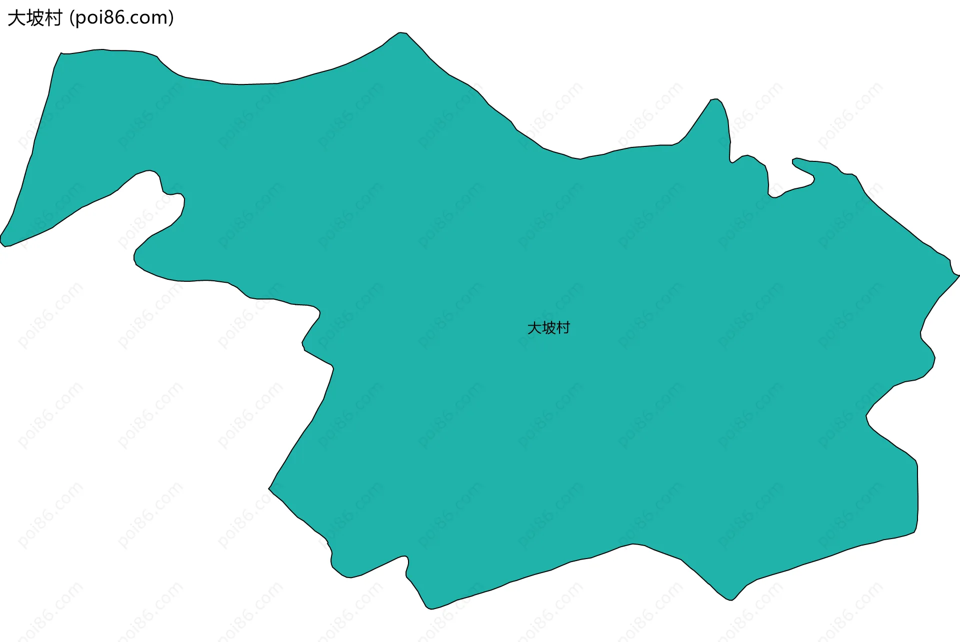 大坡村边界地图