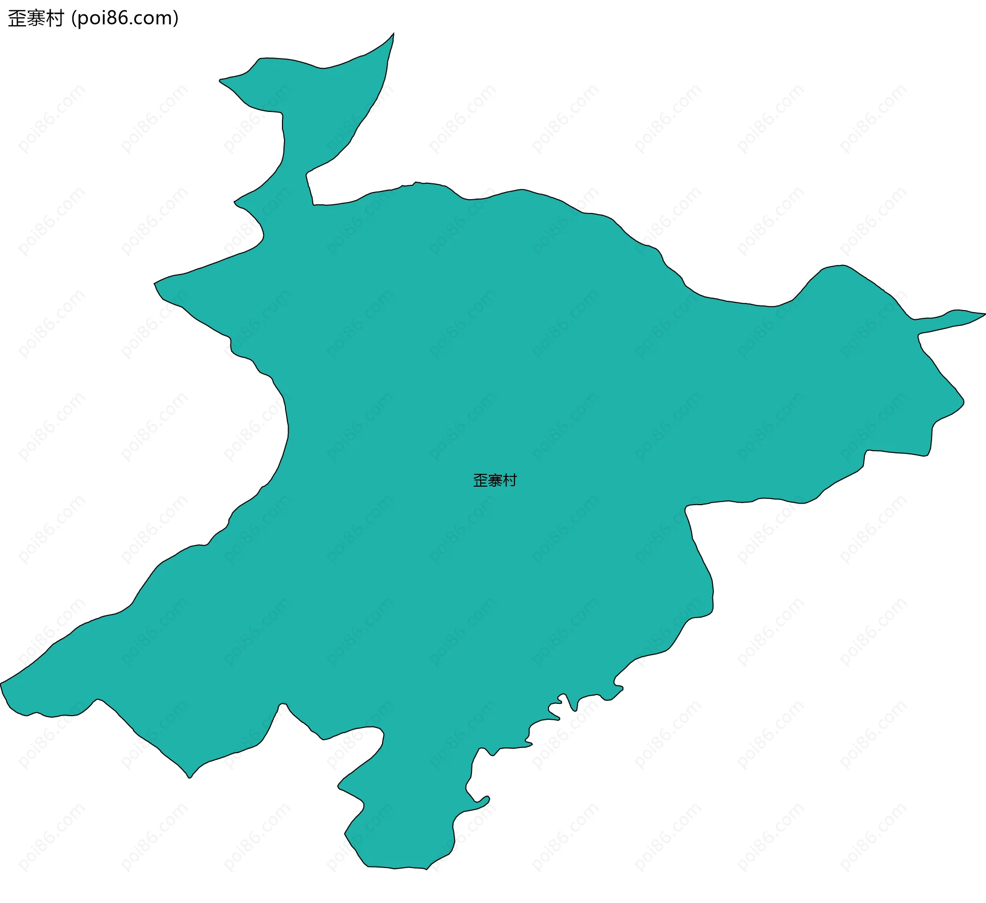 歪寨村边界地图