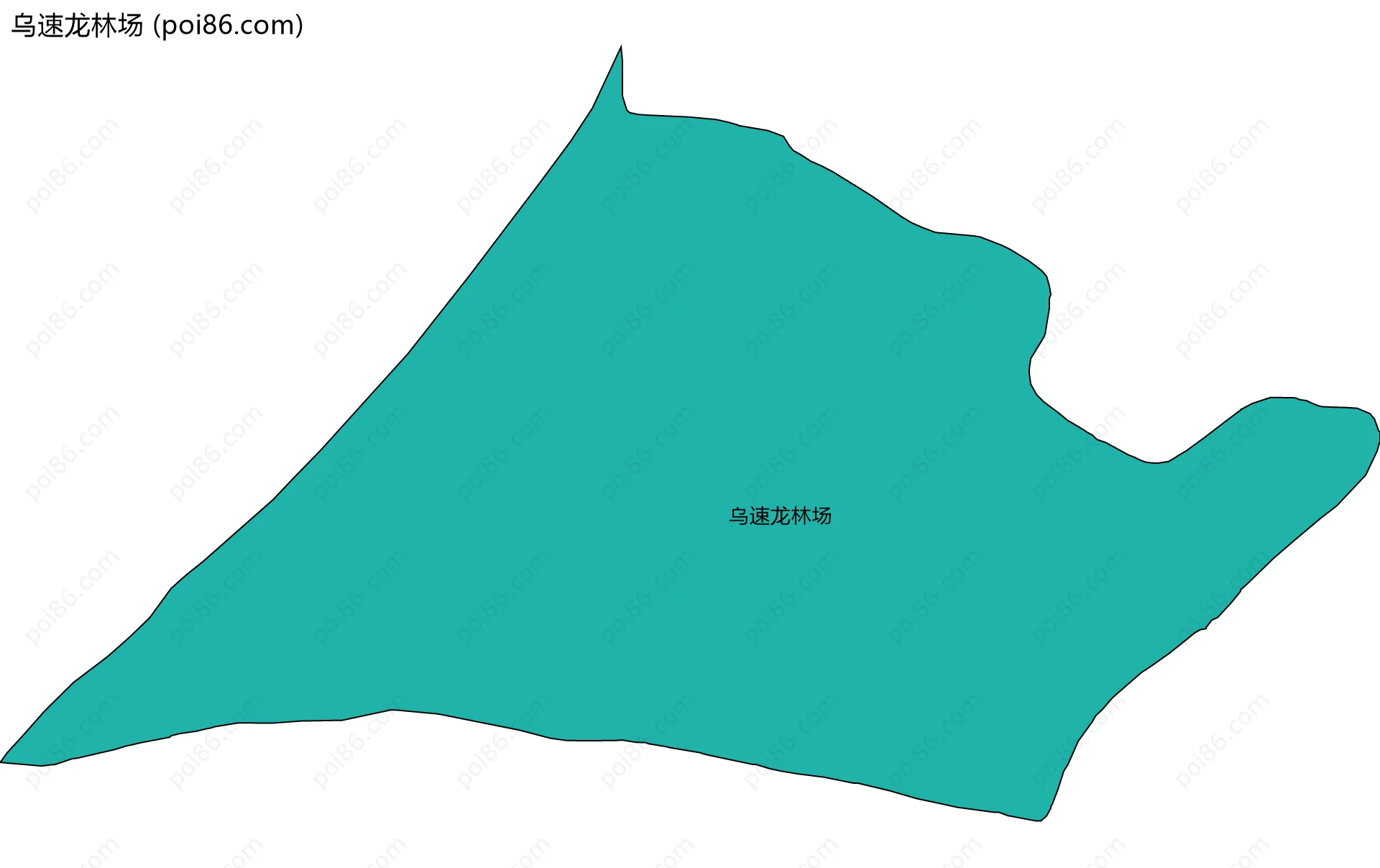 乌速龙林场边界地图
