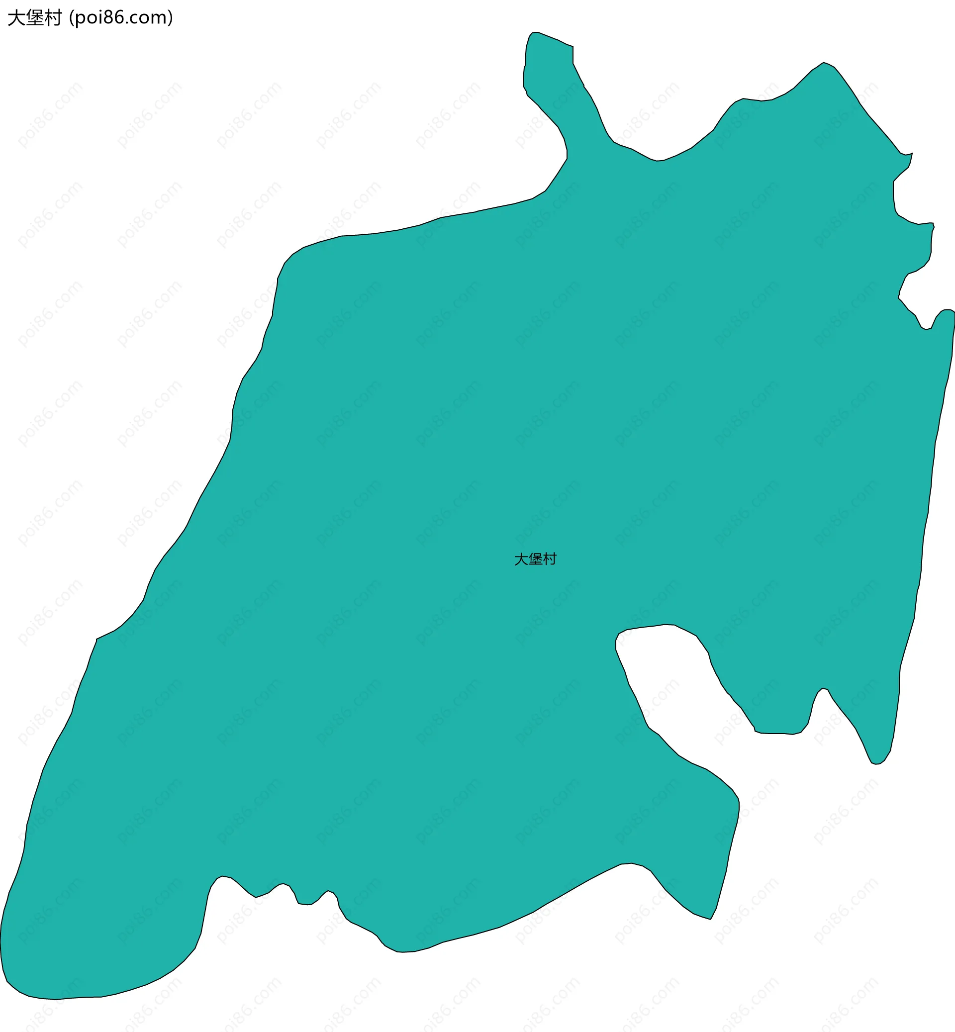 大堡村边界地图